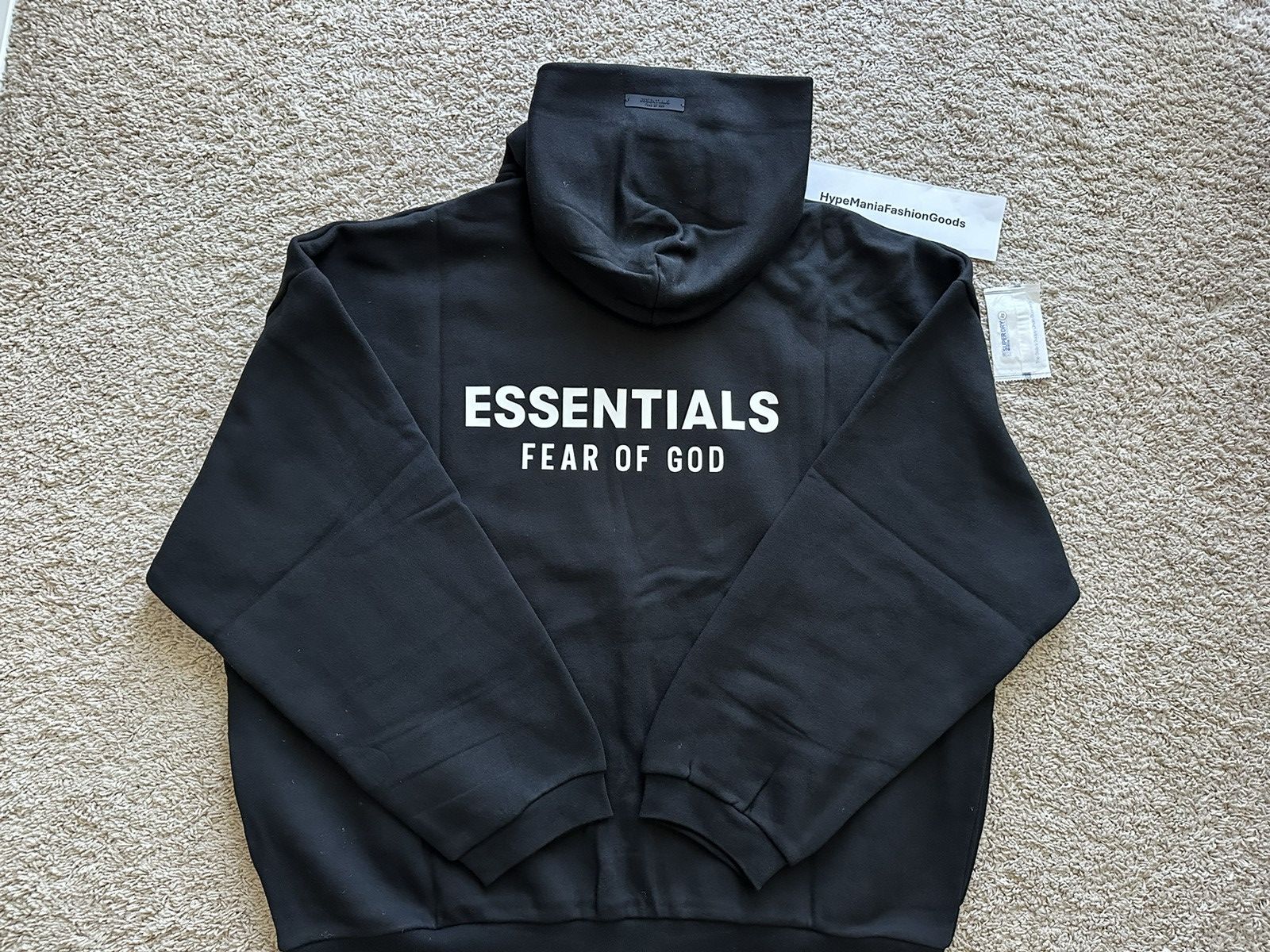 Essentials Fear of God Essentials Fleece Hoodie Black Size US XL / EU 56 / 4 - 3 Thumbnail