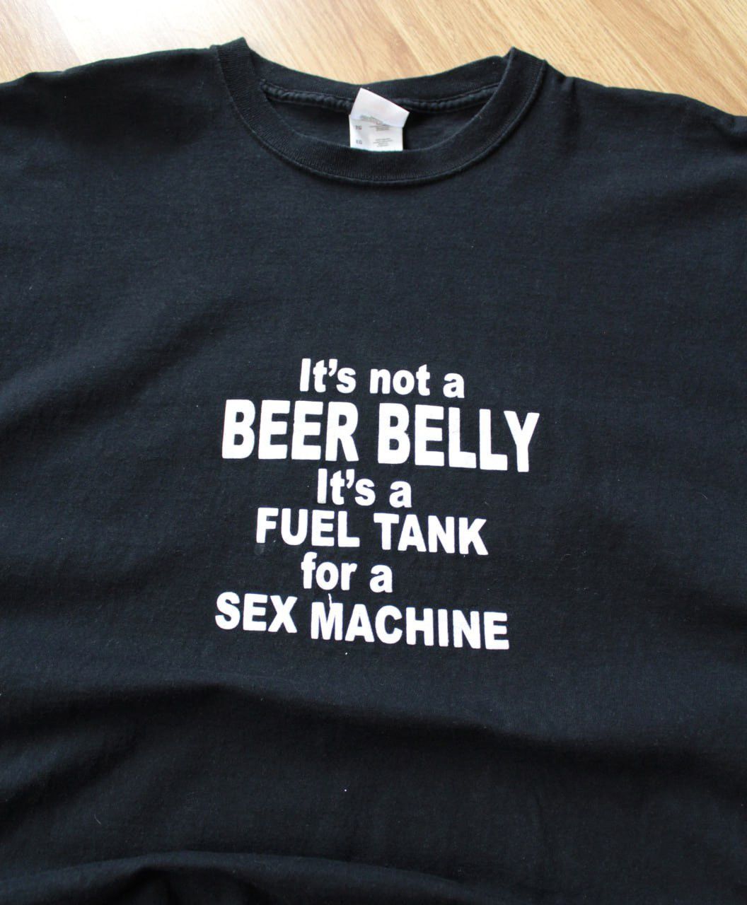 Vintage 🔥 Vintage Sex Machine Beer Belly Y2K Streetwear T Shirt Size US XL / EU 56 / 4 - 2 Thumbnail