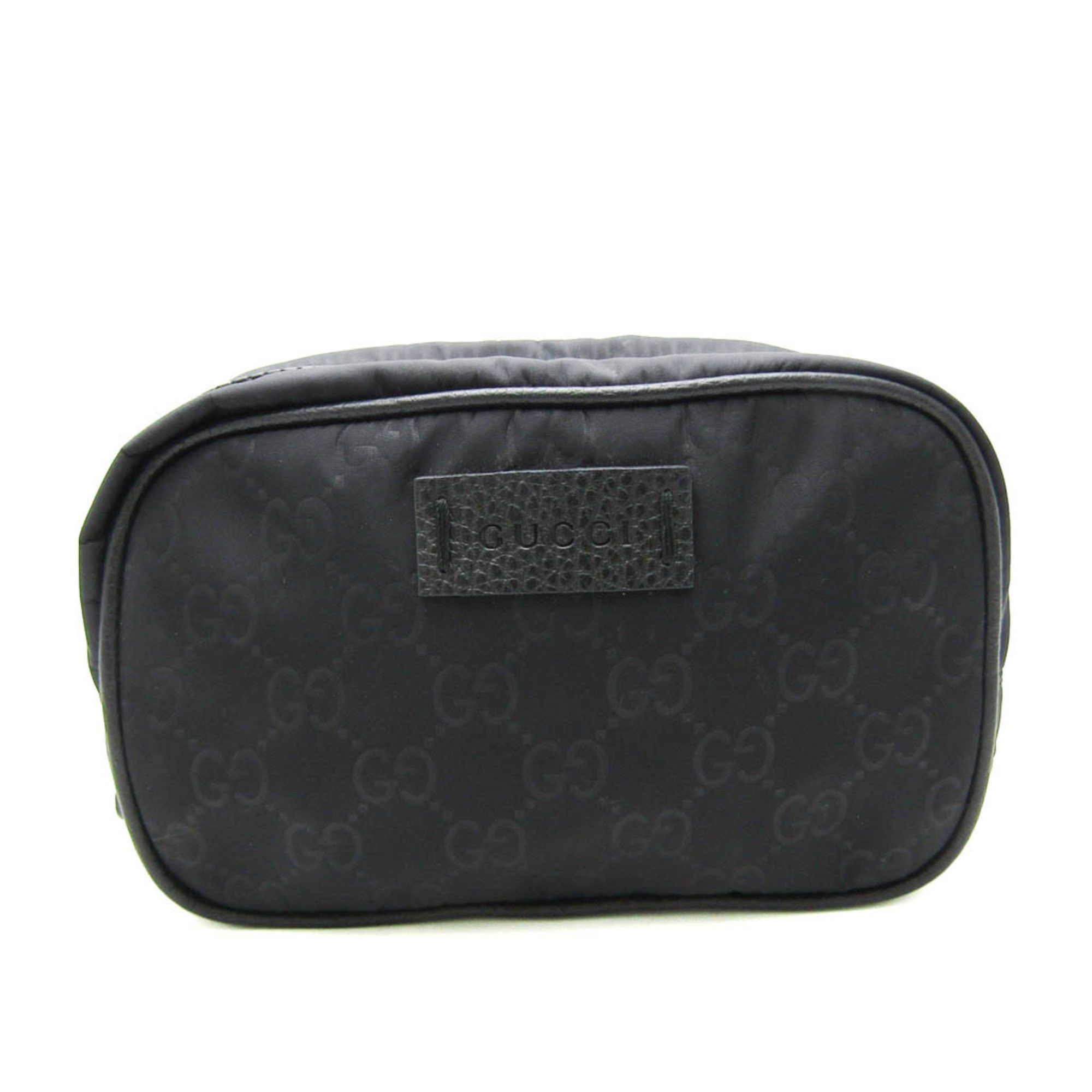 Gucci Gucci GG Nylon 510341 Women's Nylon Pouch Black Size ONE SIZE - 1 Thumbnail