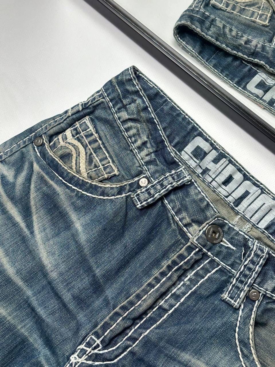 Vintage Vintage Washed Wide Japanese Denim Jean Y2K Size US 30 / EU 46 - 7 Thumbnail