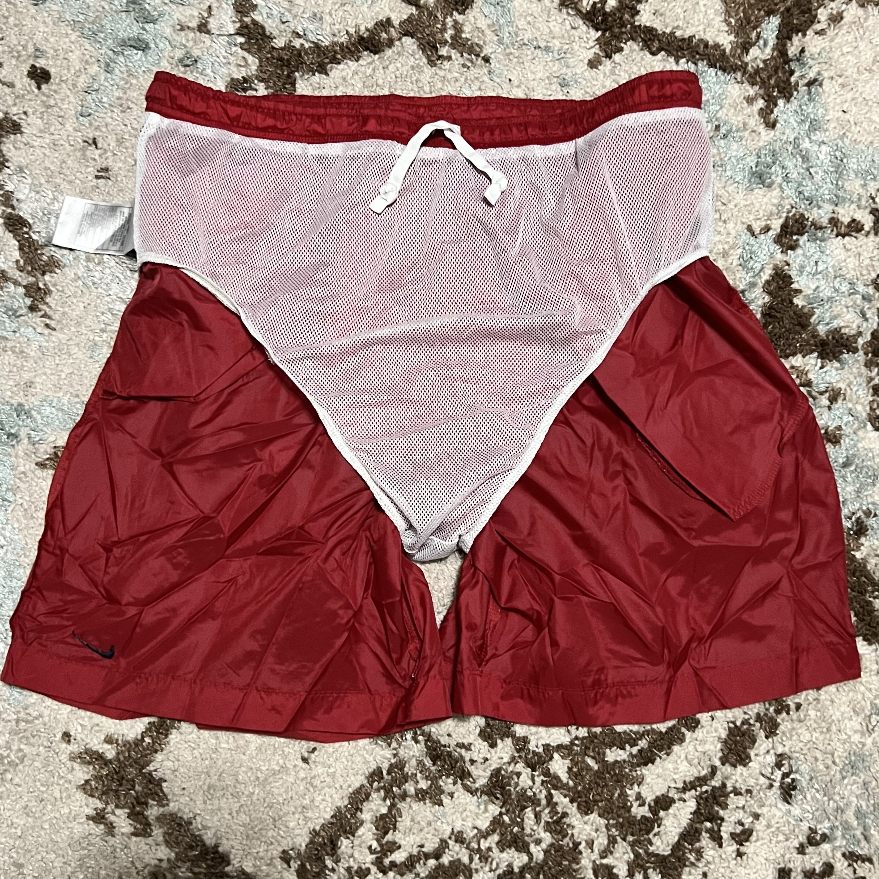 Nike × Vintage Vintage 90s Nike Mesh Lined Swim Trunks Size XL Spellout Size US 36 / EU 52 - 6 Thumbnail
