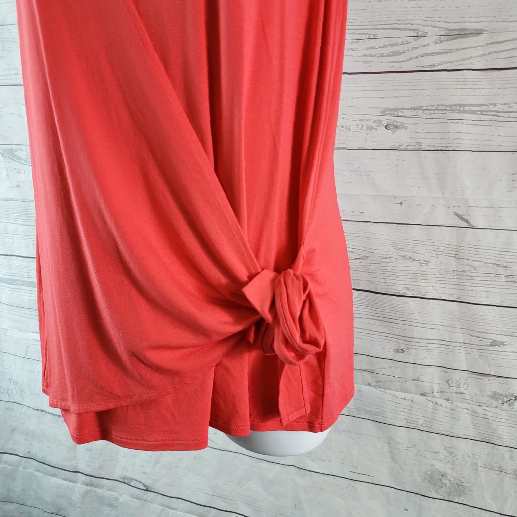 J. Jill J Jill Wearever Collection Womens Tank Top S Pink Side Tie - Regular Rayon Blend Vest Tank Shirt Womens Casual 90s Vintage? Size S / US 4 / IT 40 - 4 Thumbnail