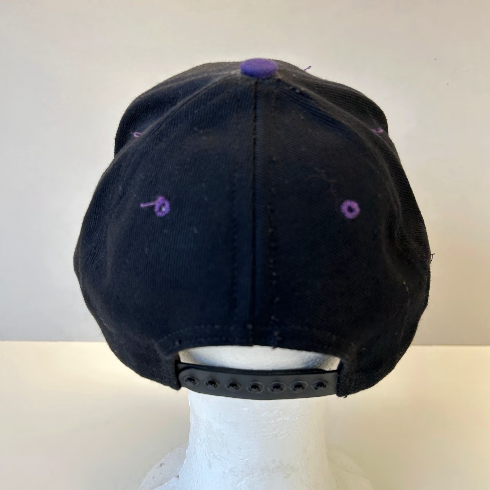Vintage VINTAGE Mirage USA Snapback Hat Unisex Adults One Size Black Purple Cotton Adjustable 90s City Classic USA Hat Size ONE SIZE - 4 Thumbnail