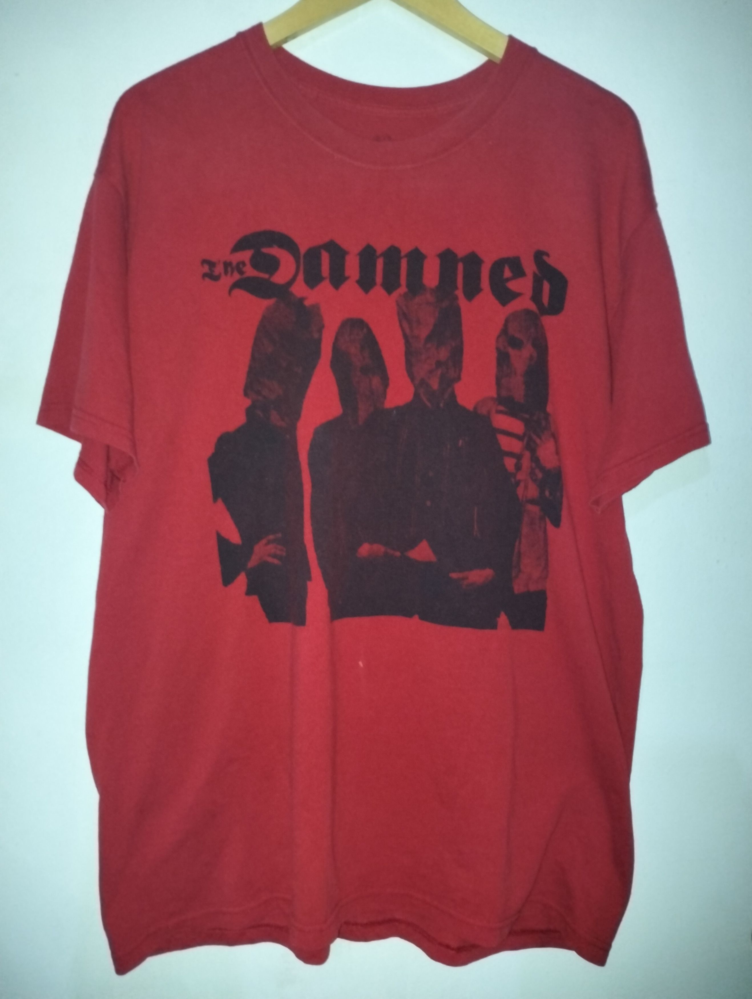 image of Band Tees x Good Music Merchandise The Damned Band in Red, Men's (Size XL)