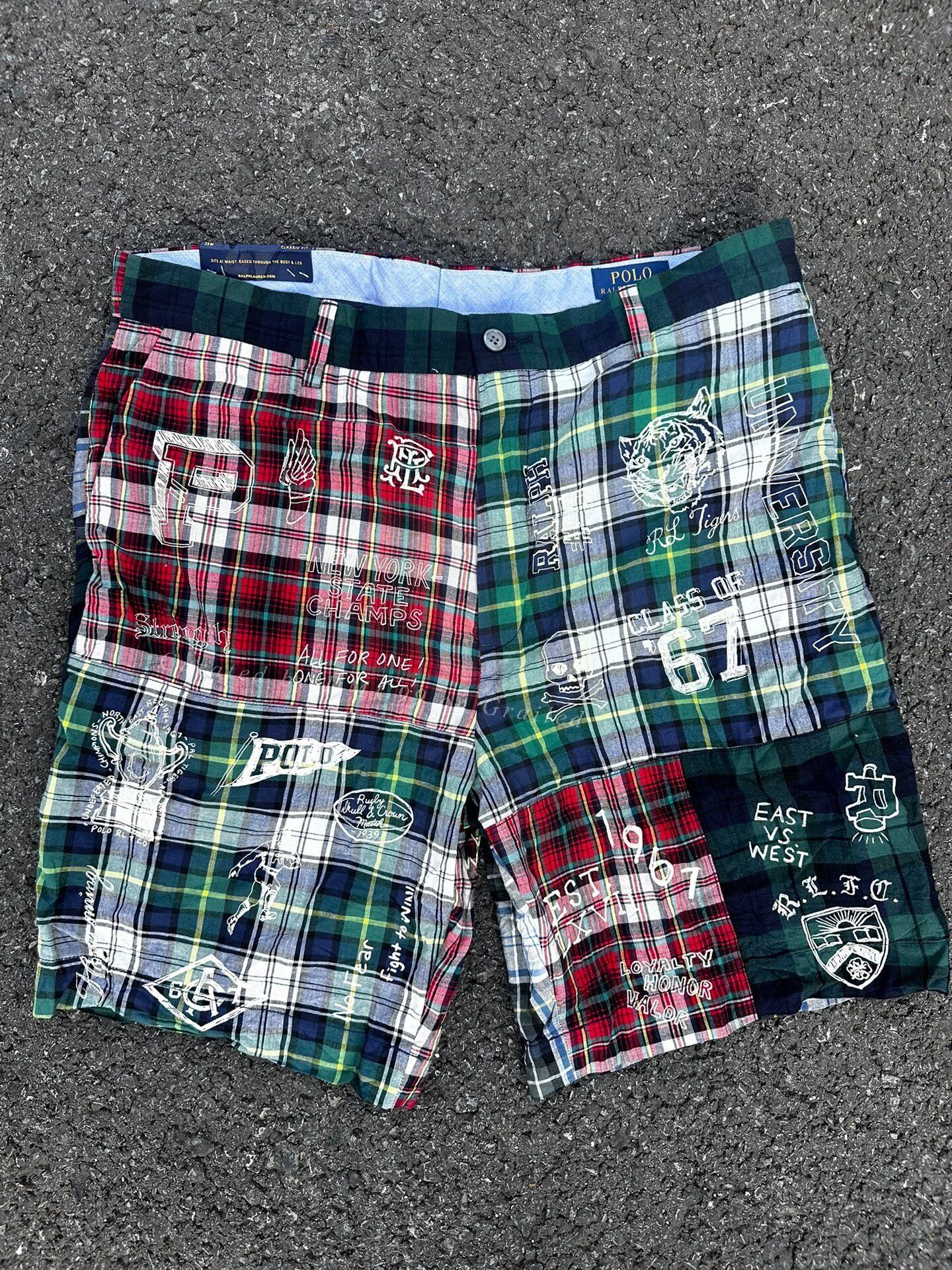 Ralph Lauren Ralph Lauren Patchwork Graffiti Shorts Size US 30 / EU 46 - 1 Thumbnail