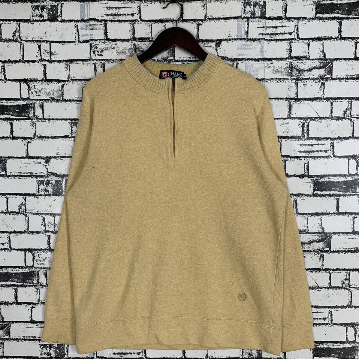 Chaps × Designer × Vintage Vintage Chaps Ralph Lauren American Chaps Half Zip Pullover Size US L / EU 52-54 / 3 - 1 Thumbnail