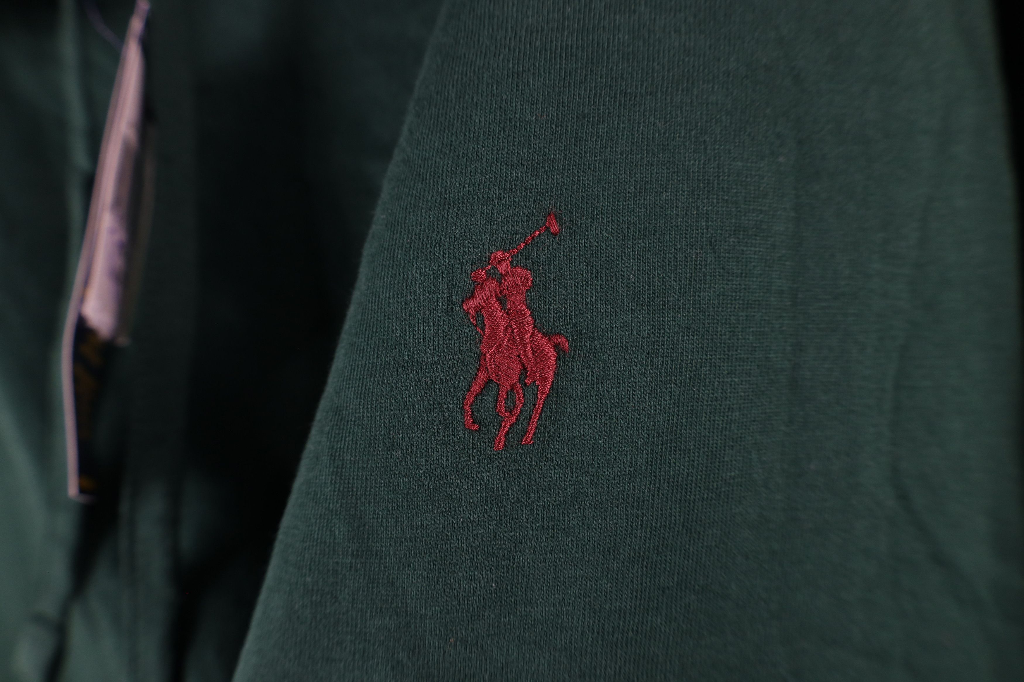 Ralph Lauren × Vintage New Ralph Lauren Long Sleeve Hoodie Hooded T-Shirt Green Size US XL / EU 56 / 4 - 4 Thumbnail
