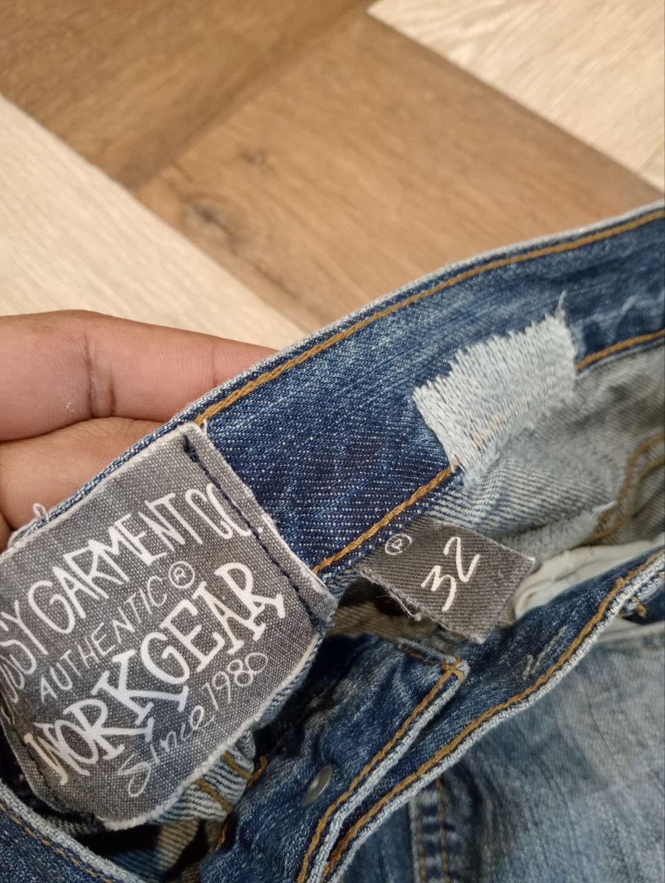 Stussy STUSSY WORKGEAR DISTRESSED JEANS - SIZE 32 Size US 32 / EU 48 - 8 Thumbnail
