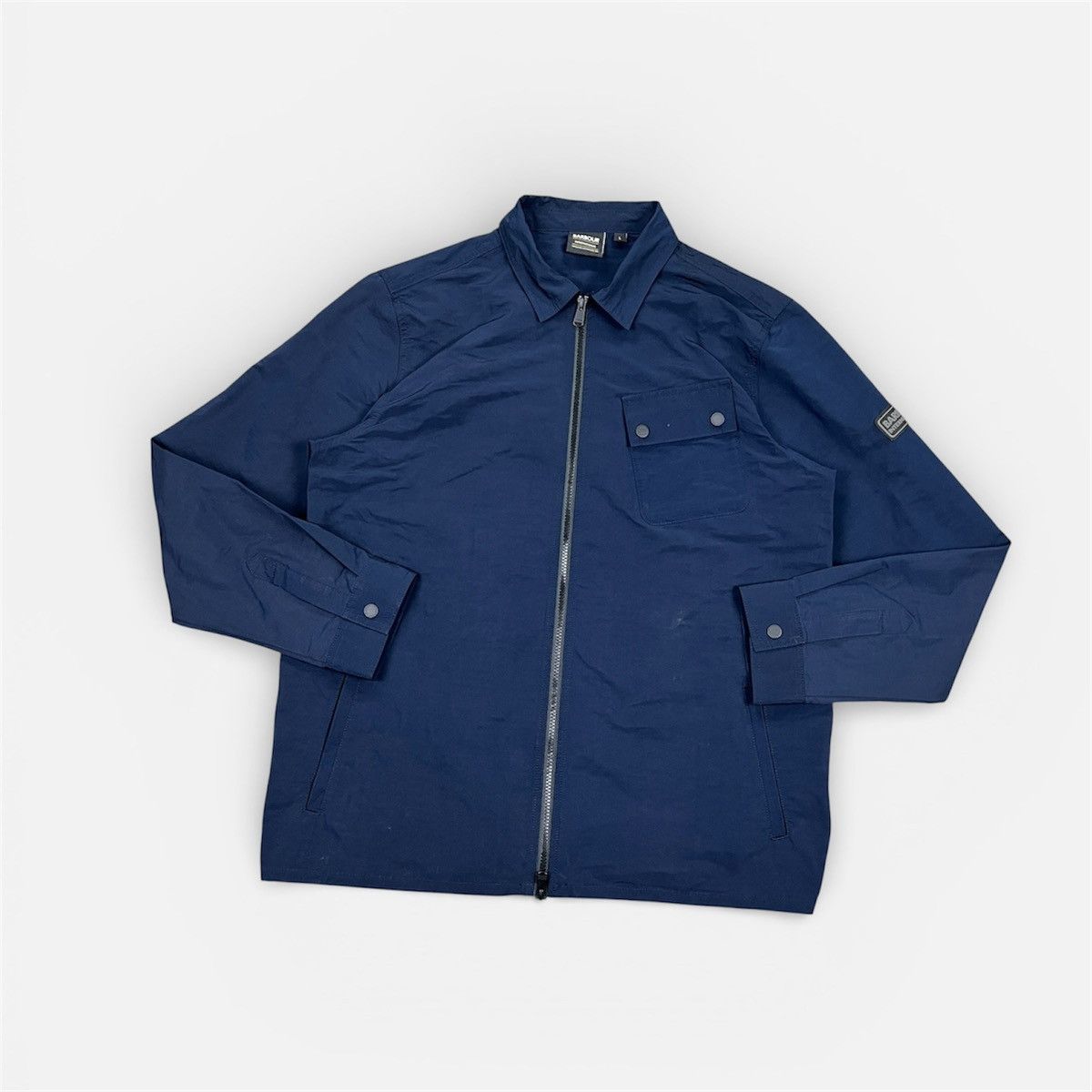 Barbour Barbour Men’s Blue Skyline Long Sleeve Zip Overshirt Size L Size US L / EU 52-54 / 3 - 1 Thumbnail