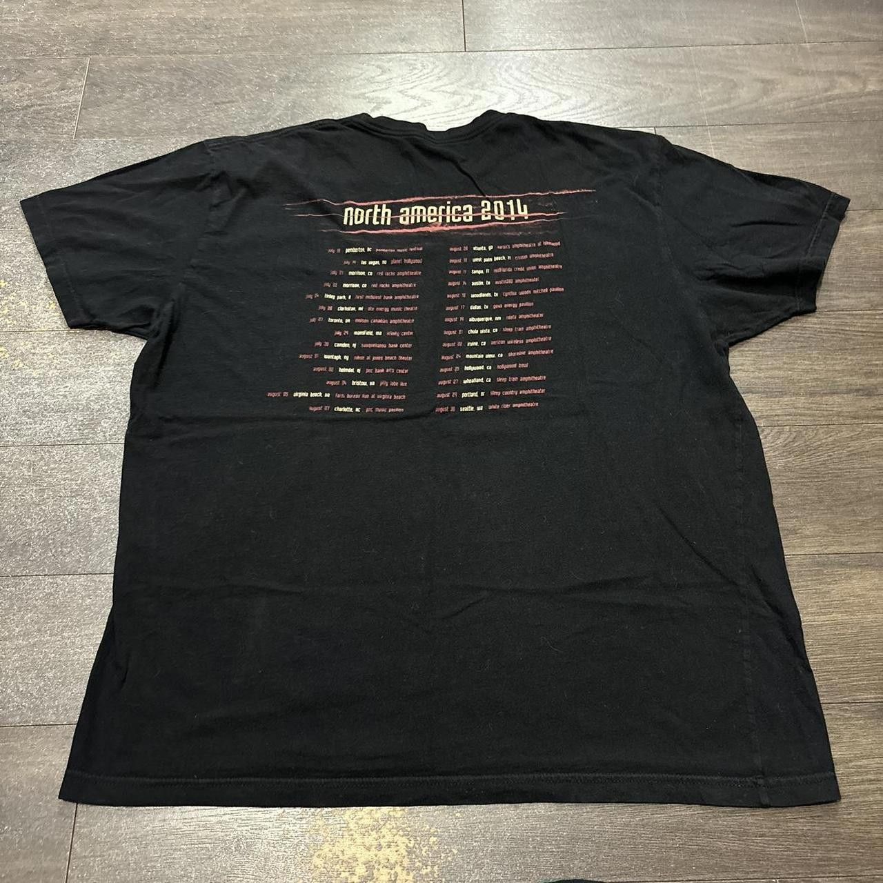 Designer Vintage nine inch nails North America tour t shirt 2014 XL Size US XL / EU 56 / 4 - 5 Thumbnail