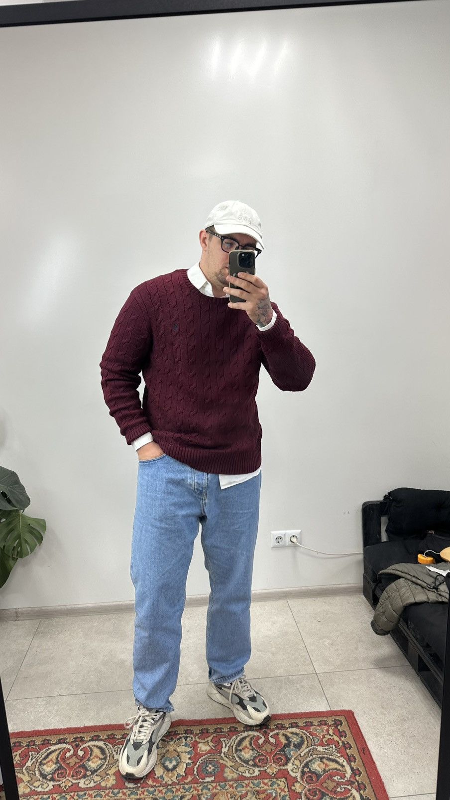 Polo Ralph Lauren Polo Ralph Lauren Cable-Knit Cotton Jumper Size US XL / EU 56 / 4 - 9 Thumbnail