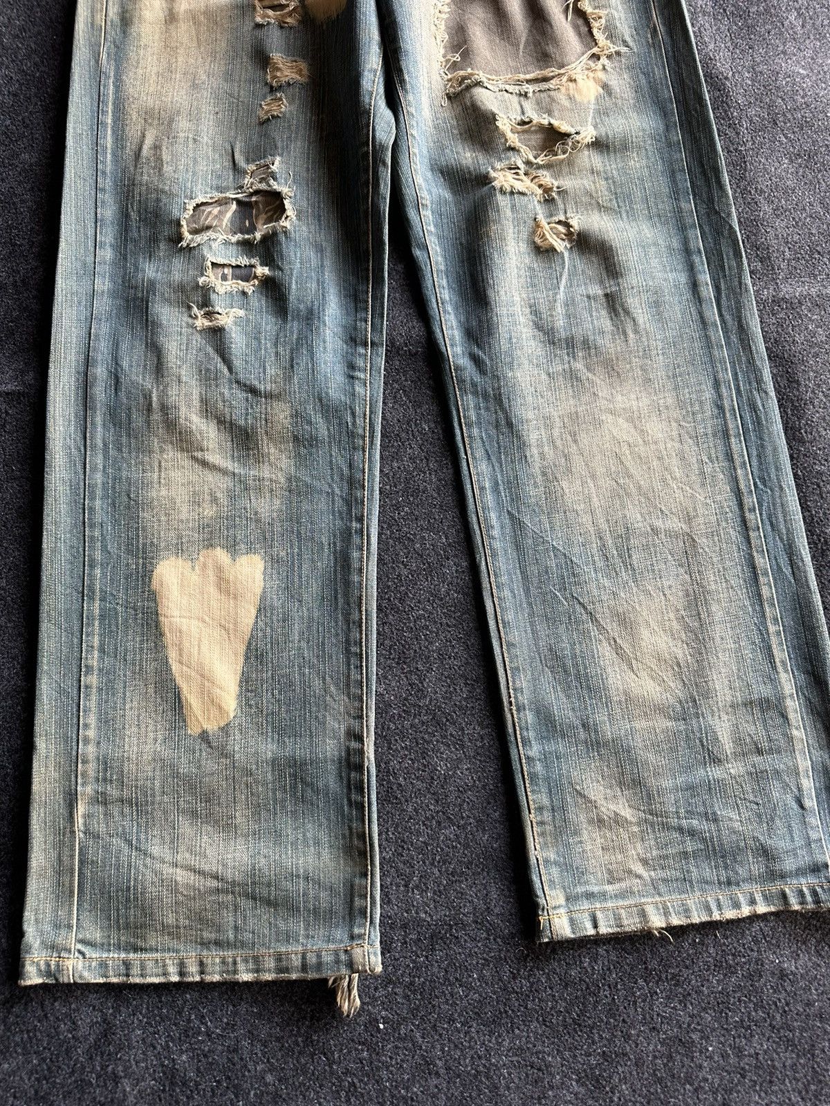 14th Addiction United Superior Baggy Rusty Mudwash Denim W34 D127 Size US 34 / EU 50 - 3 Thumbnail