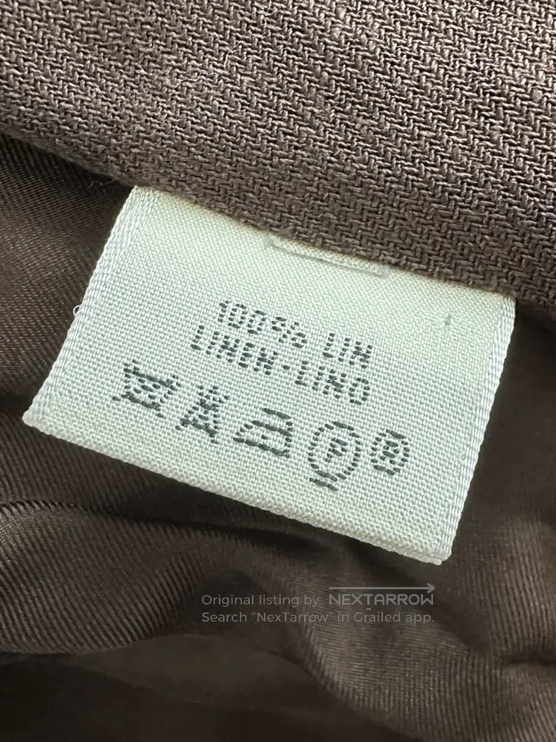 Hermes Hermes Linen casual outerwear mid-length jacket, red brown Size M / US 6-8 / IT 42-44 - 9 Thumbnail
