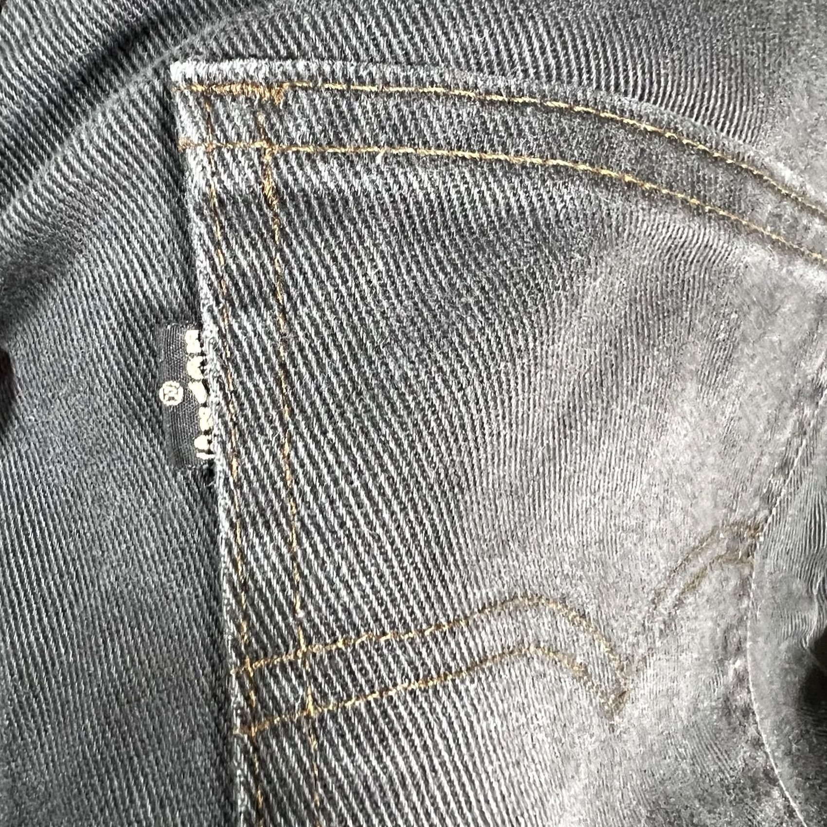 Levi's VINTAGE Levi’s 505 Jeans Men 29x29 Black Denim USA Made 1982 Leather/Black Tab Size US 29 - 3 Thumbnail