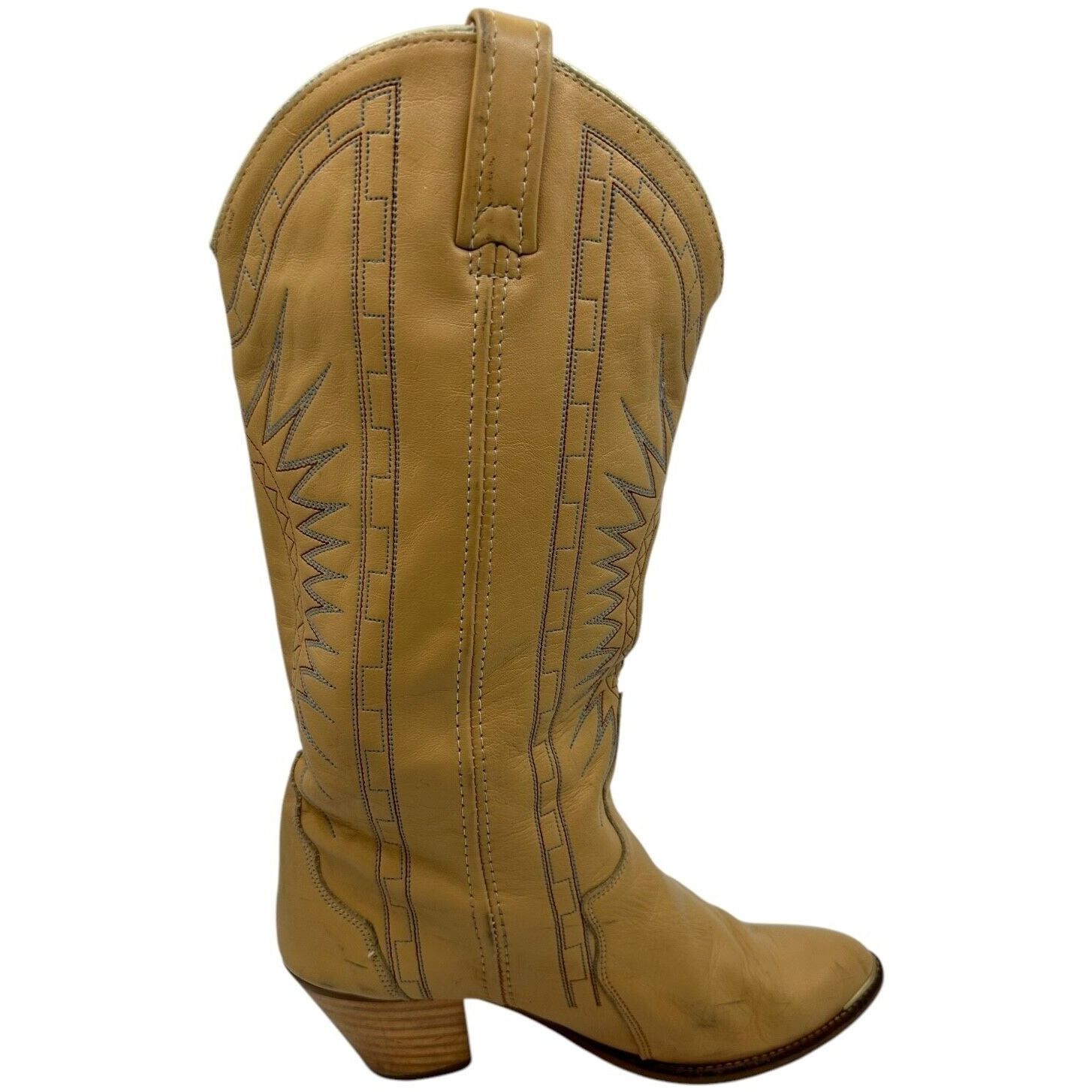 Acme Clothing Vintage ACME Womens Boots Yellow Leather Size 5.5 Made USA Size US 5.5 / IT 35.5 - 4 Thumbnail