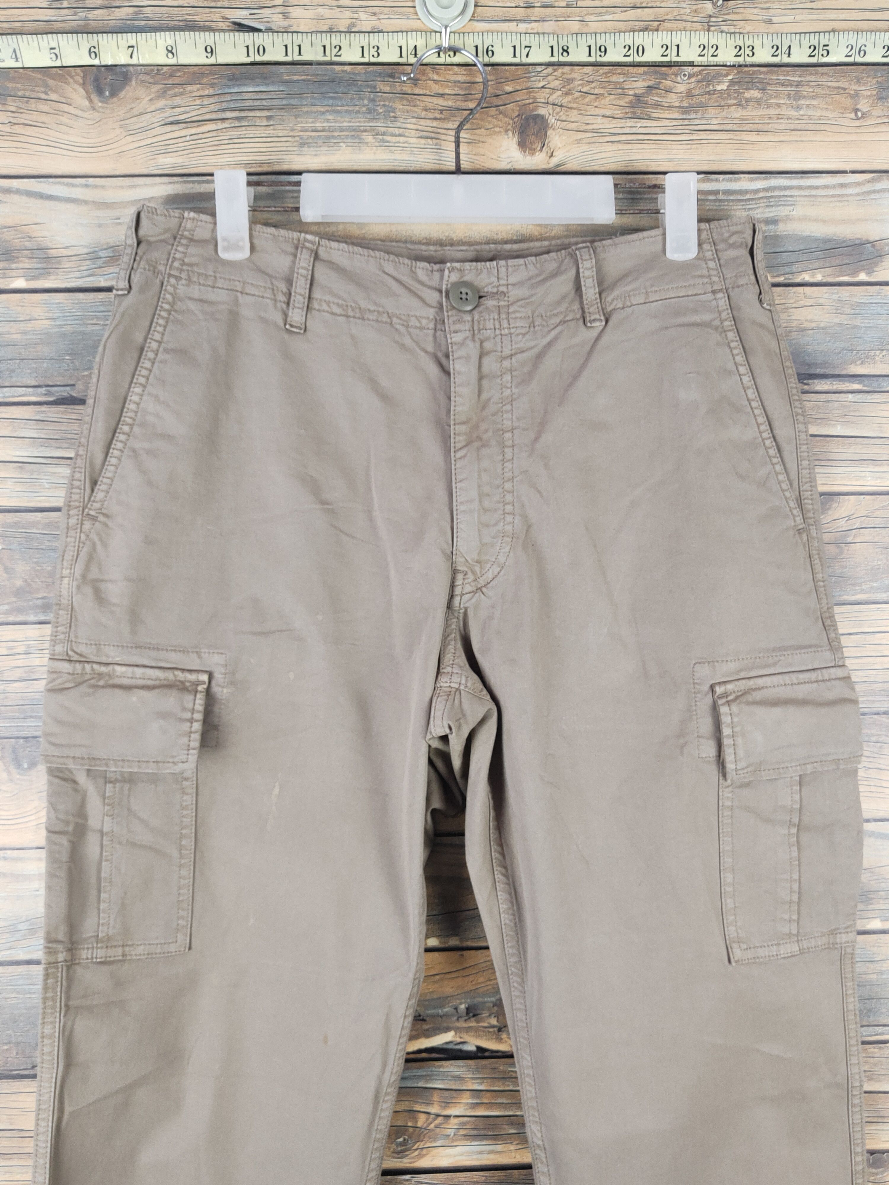Japanese Brand DL Uniqlo Brown Multipocket Tactical Cargo Pants #1501 Size US 33 - 2 Thumbnail