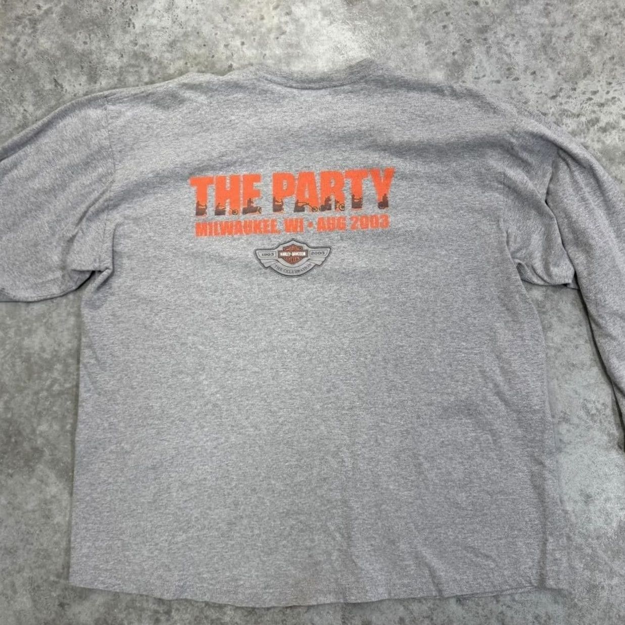 Harley Davidson Vintage Harley-Davidson Shirt Mens XL 100th Anniversary The Party 2003 Gray Size US XL / EU 56 / 4 - 5 Thumbnail