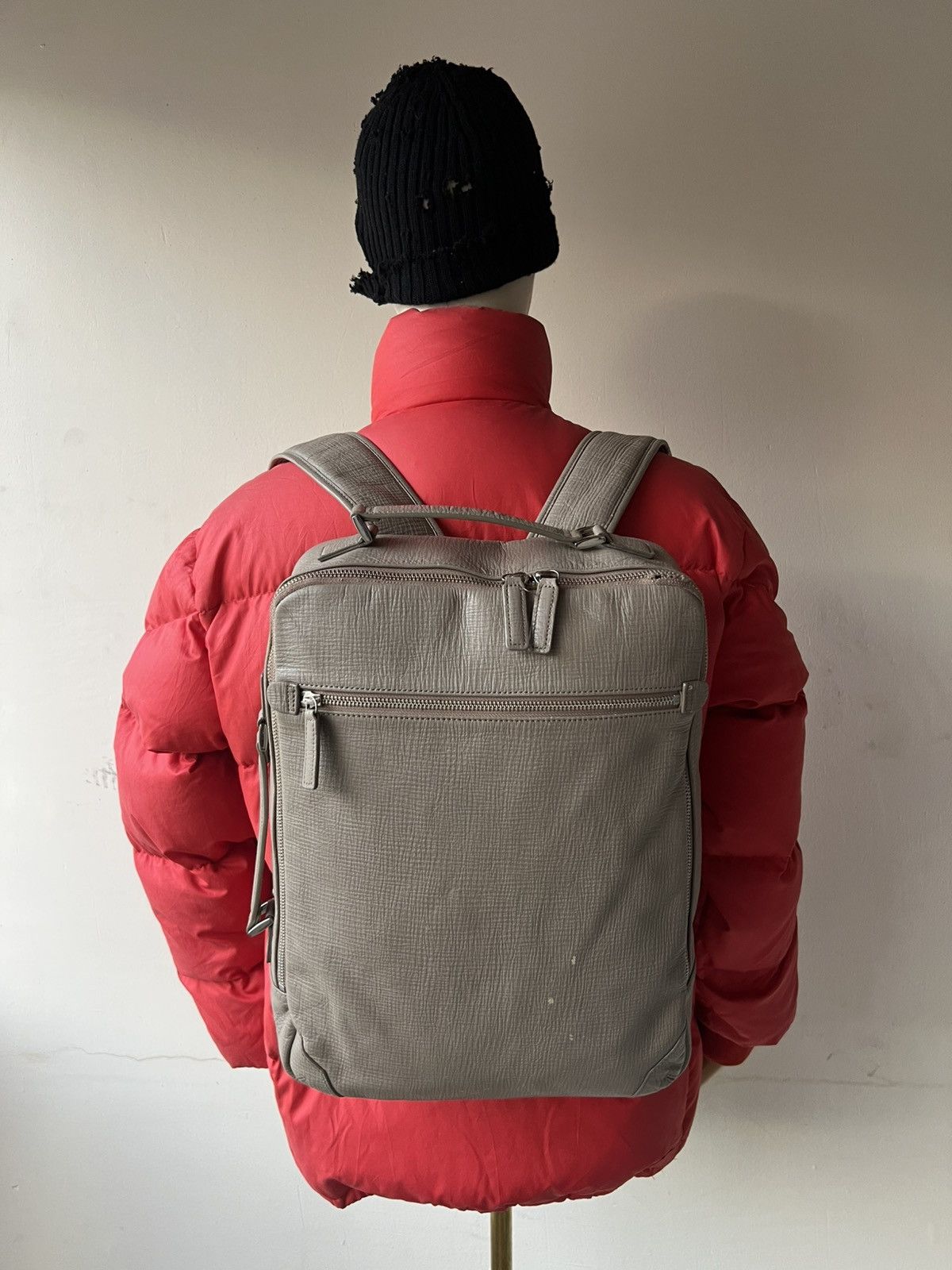 Leather Five Woods Japan Scratches Patina Leather Backpack Bag Size ONE SIZE - 5 Thumbnail