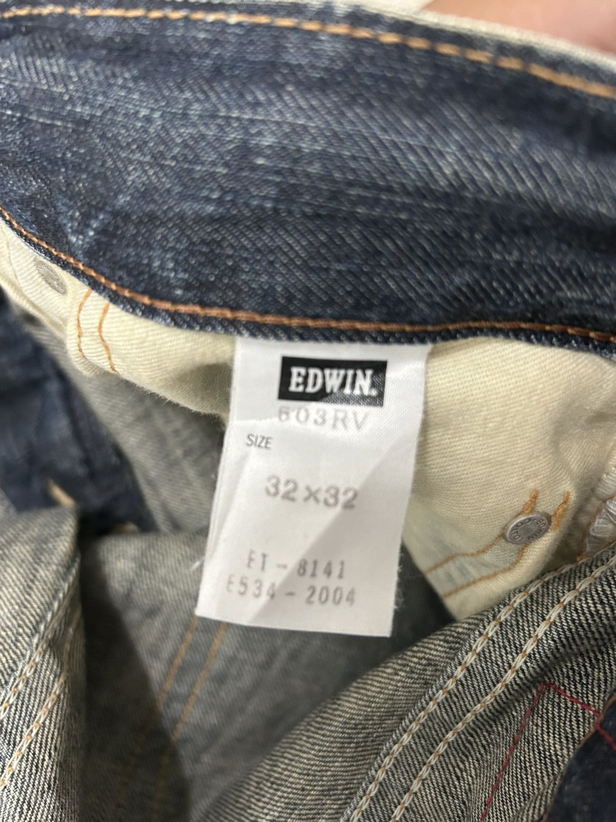 Edwin Edwin 503 Rebel Vintage Japan Washed Denim Whisker Straight Size US 34 / EU 50 - 16 Thumbnail