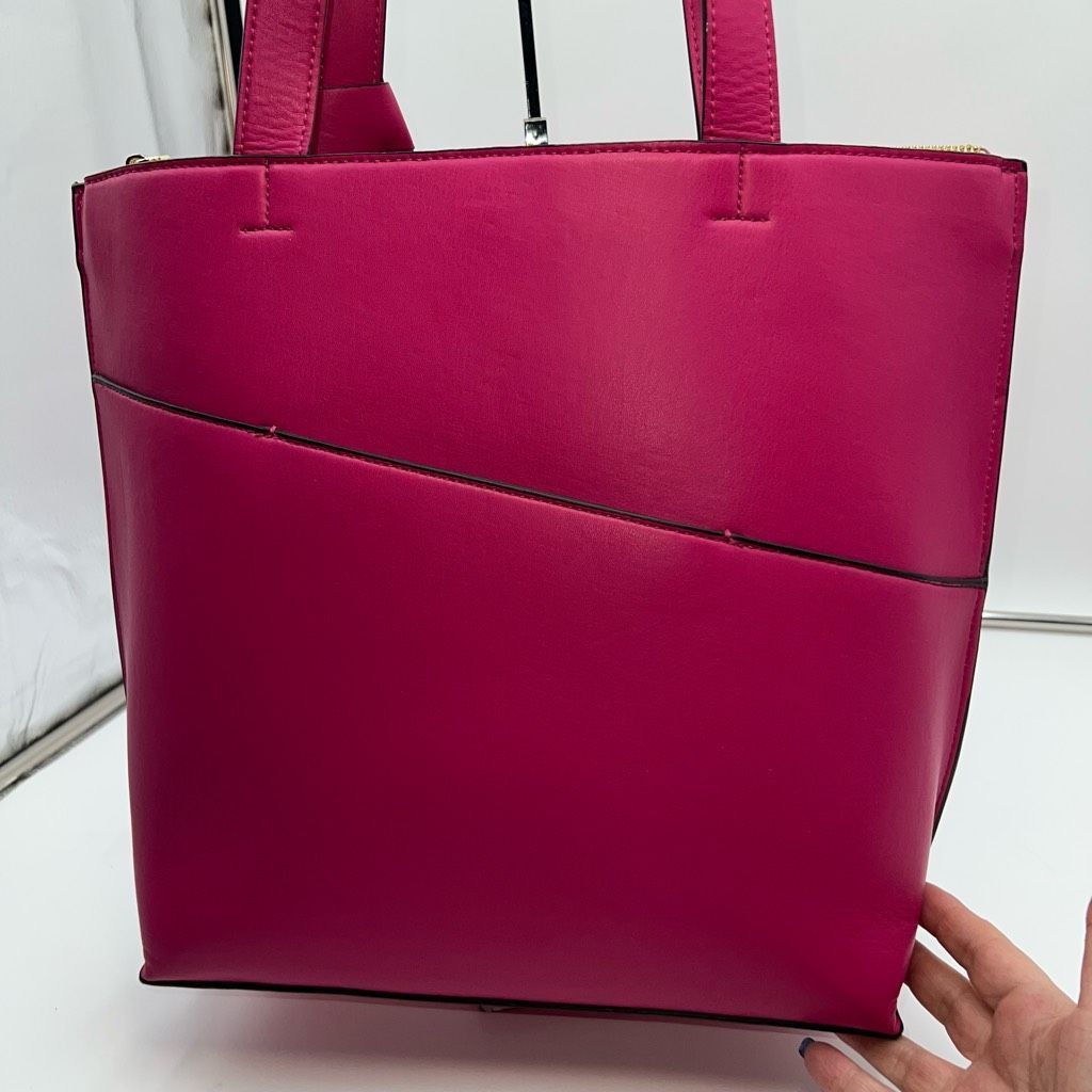 Karl Lagerfeld Karl Lagerfeld Paris womens Chantelle TOTE in Fuchsia Size ONE SIZE - 6 Thumbnail