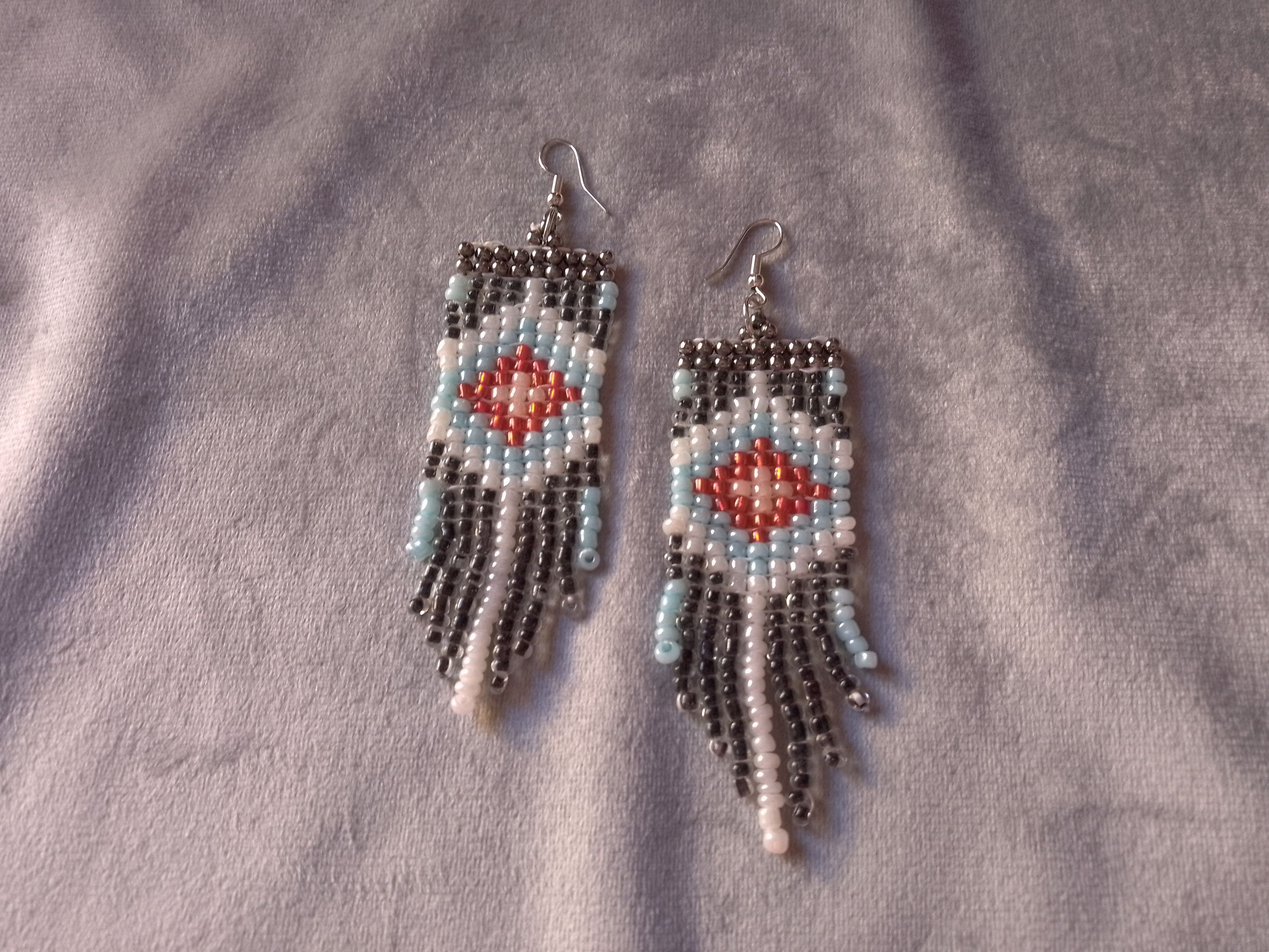 Handmade Earrings Ethnic Black Tribal Native Americans Style Bangs Size ONE SIZE - 2 Thumbnail