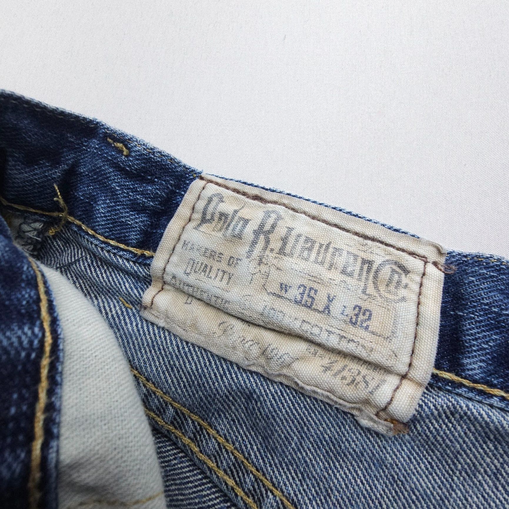 Polo Ralph Lauren Polo Ralph Lauren Jeans Cortlandt 300 Straight Leg Mens 35 x 32 Blue 100% Cotton Size US S / EU 44-46 / 1 - 6 Thumbnail