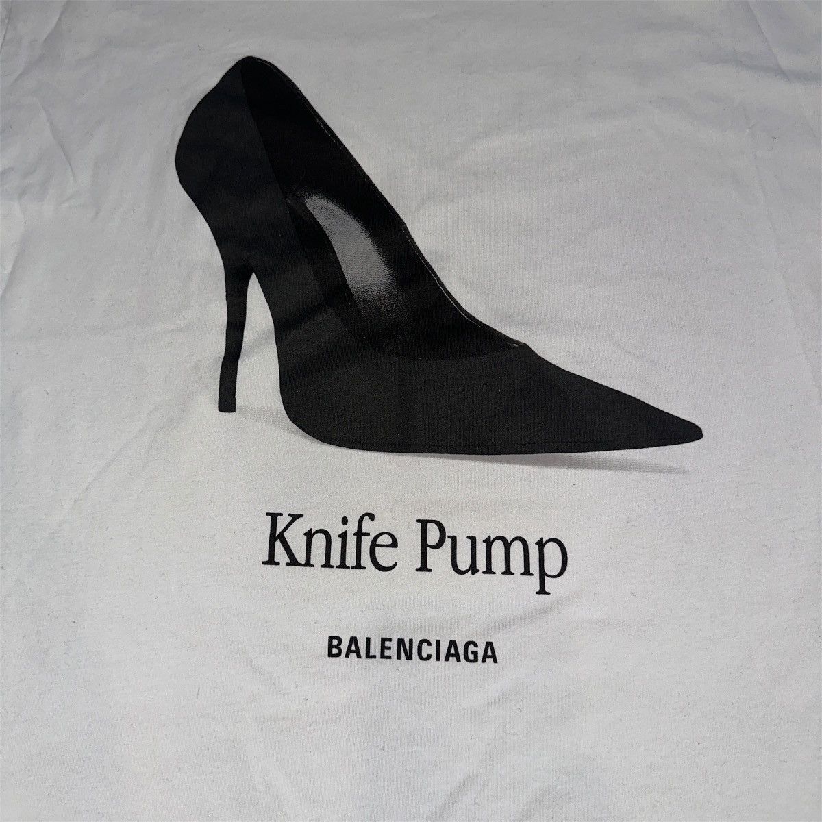 Balenciaga Balenciaga knife pump white tee shirt Size US L / EU 52-54 / 3 - 2 Thumbnail