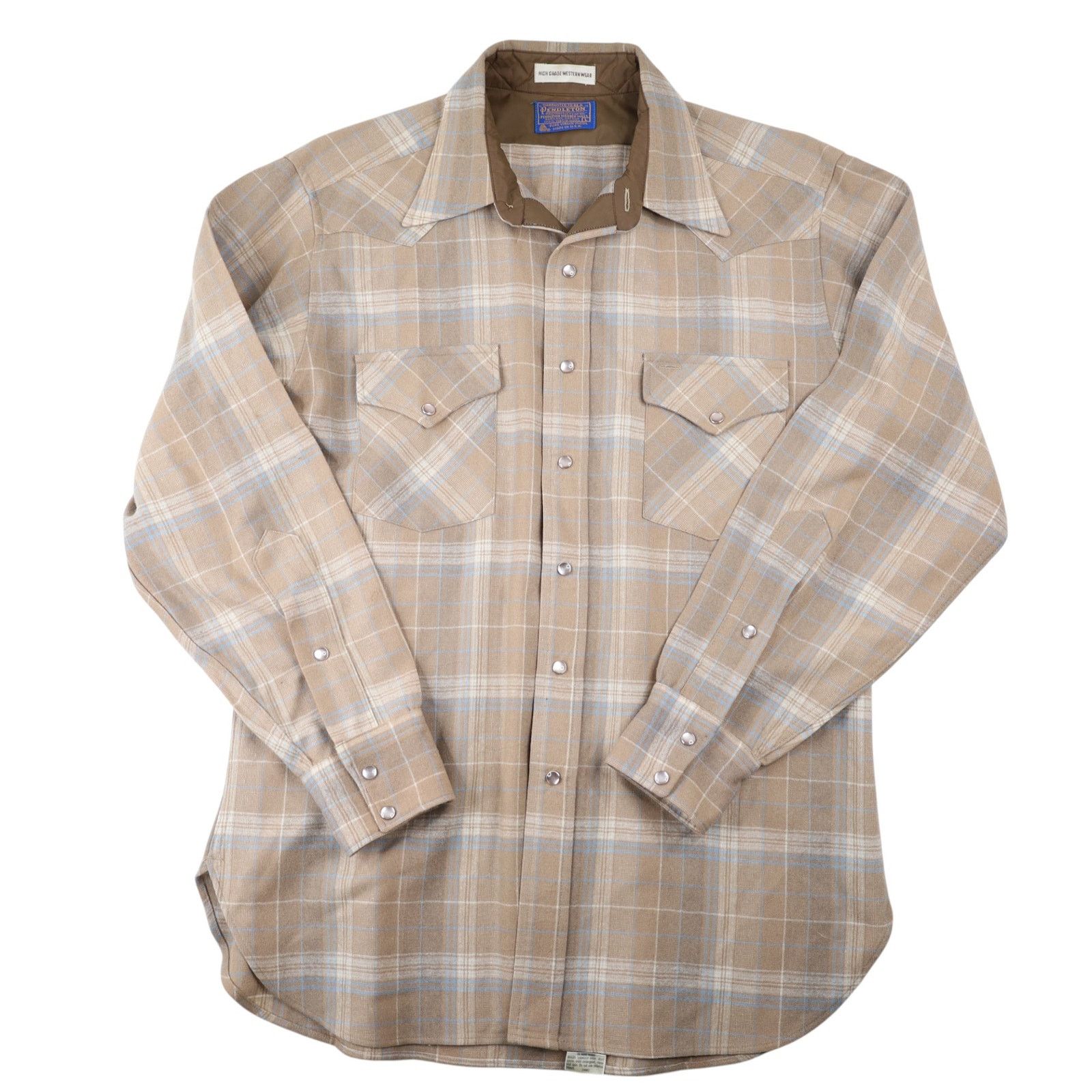 Pendleton × Vintage VTG Pendleton High Grade Westerwear Pearl Snap Flannel Shirt Size US L / EU 52-54 / 3 - 1 Thumbnail
