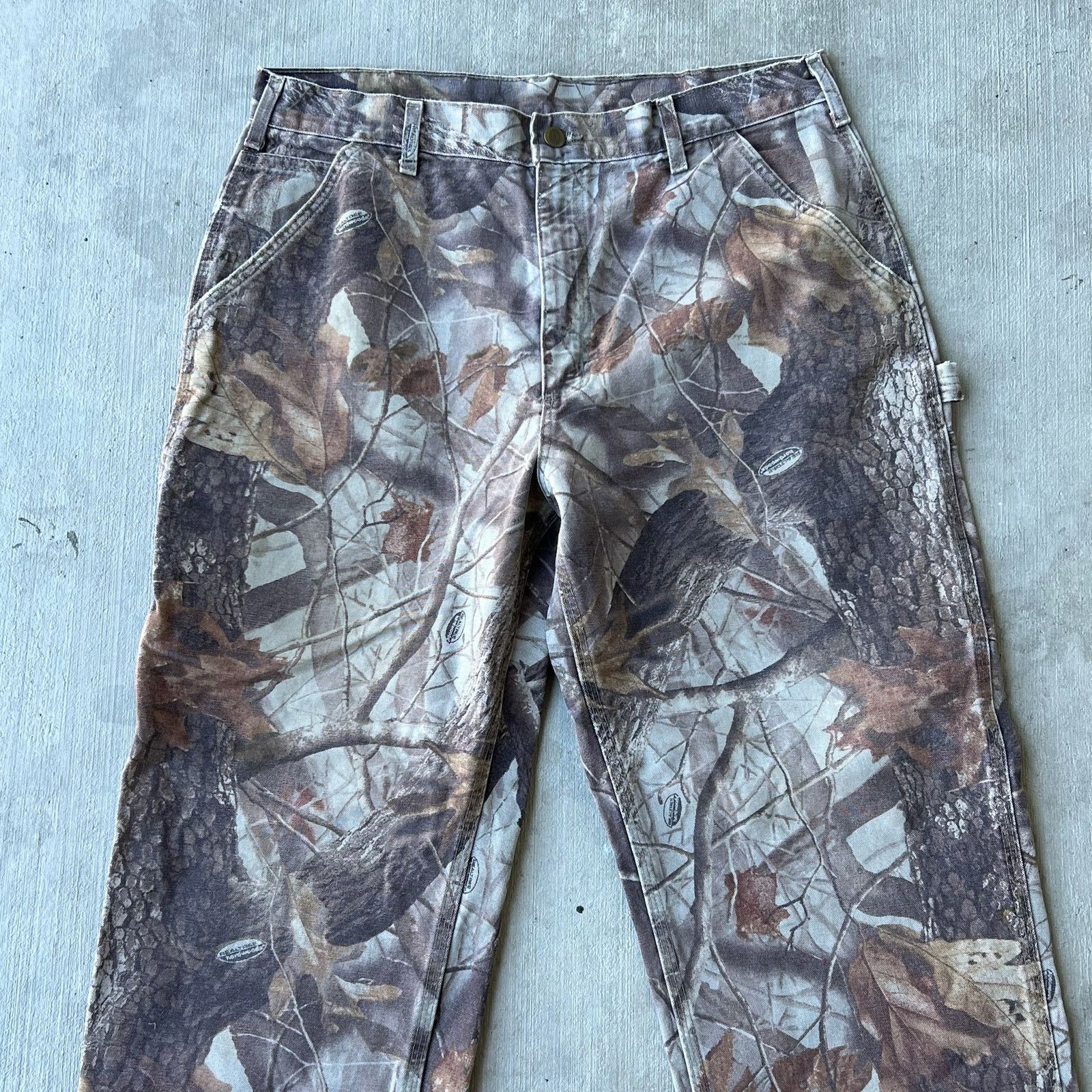 Carhartt × Vintage Carhartt realtree camo work wear carpenter pants Size US 35 - 3 Thumbnail