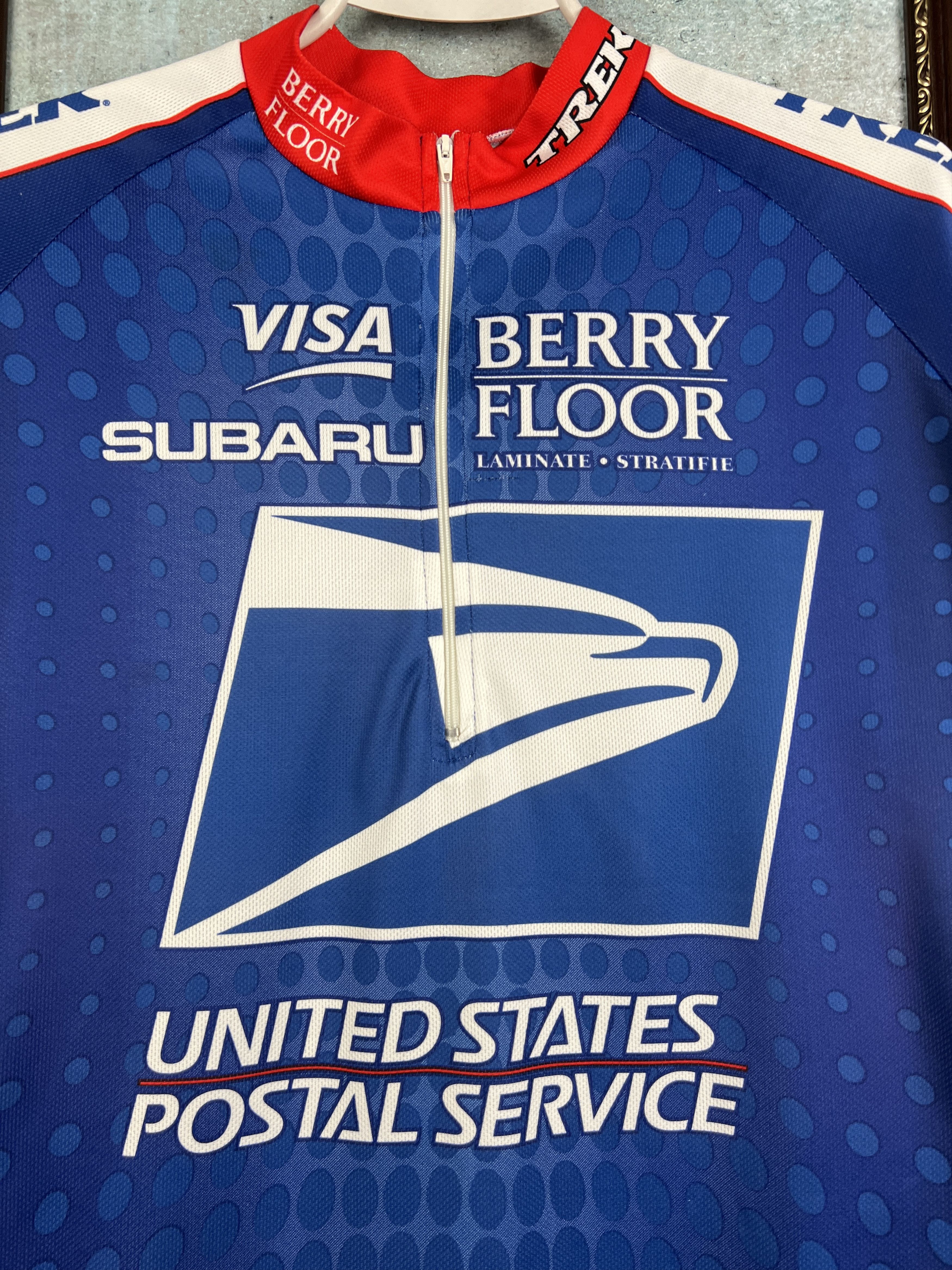 Nike USA Postal Service USPS Cycling Biking Jersey Shirt Size US L / EU 52-54 / 3 - 3 Thumbnail