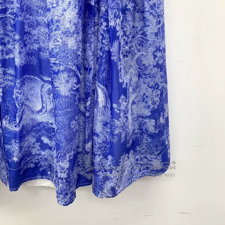Dior Dior Blue animal jungle printed cotton lapel single-breast Size S / US 4 / IT 40 - 5 Thumbnail