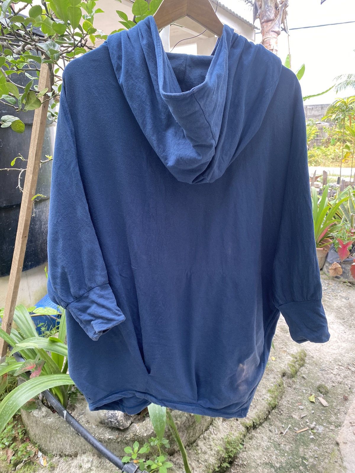 mercibeaucoup No: MB48-JA236 Poncho Hoodies mercibeaucoup Blue Jackets Size US L / EU 52-54 / 3 - 2 Thumbnail