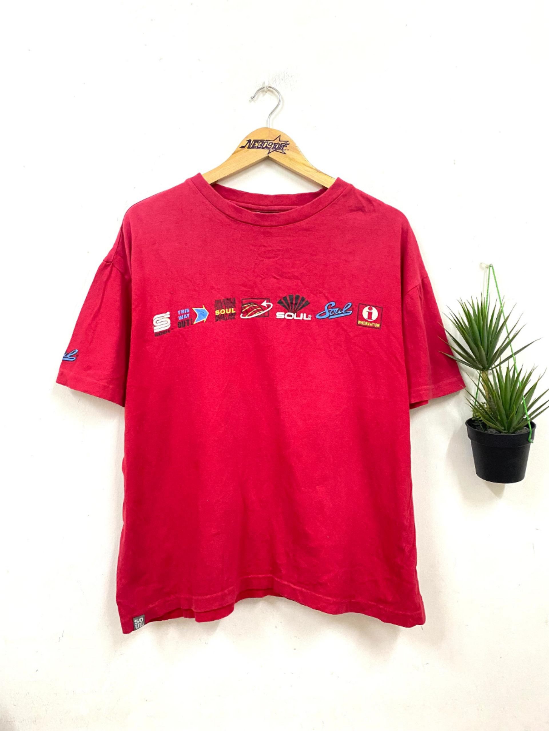 Vintage Vintage SOUL Streetwear t shirt skateboard Size US XL / EU 56 / 4 - 1 Thumbnail