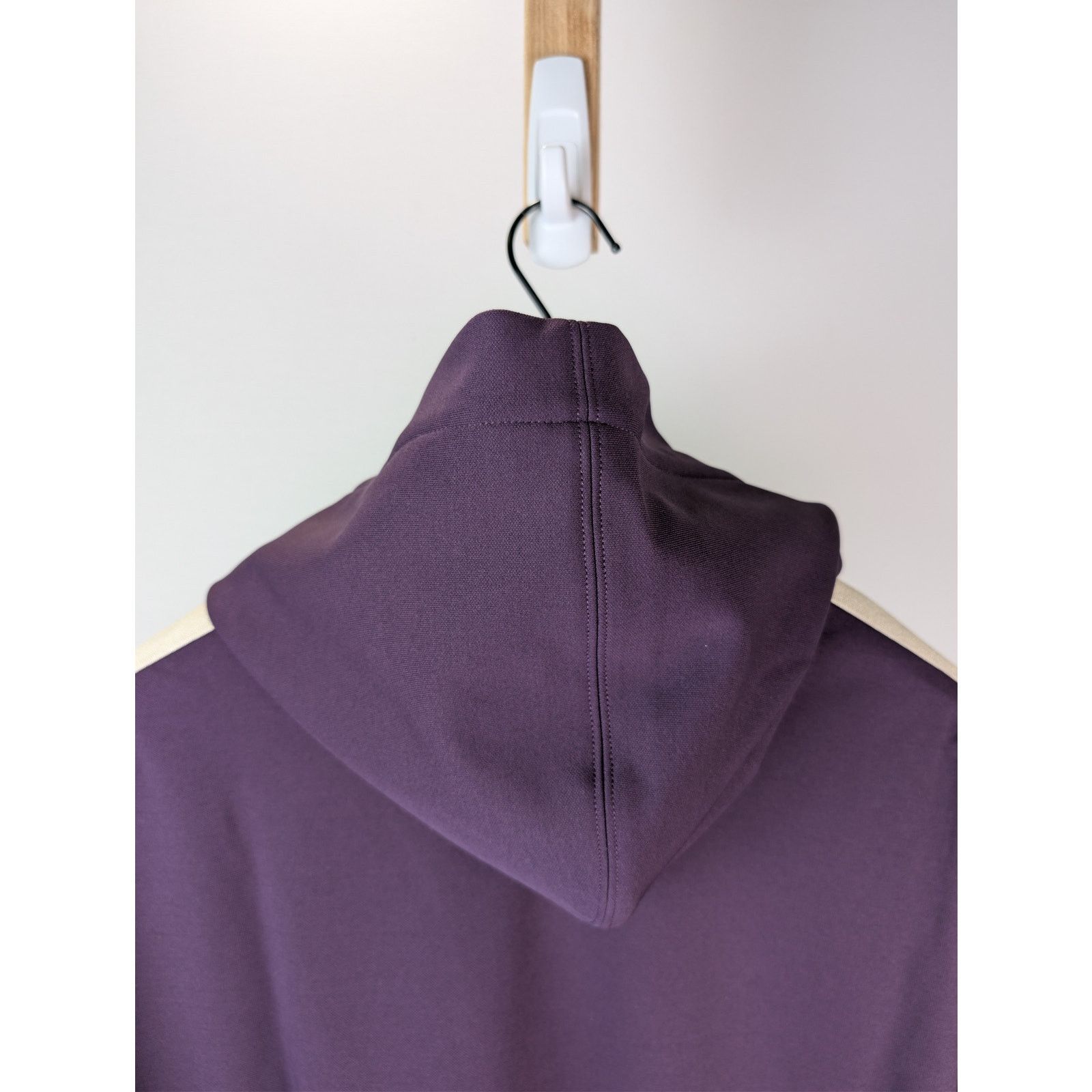 Palm Angels o1rshd1 Classic Logo Track Hoodie in Dark Purple / Off-White Size US M / EU 48-50 / 2 - 15 Thumbnail
