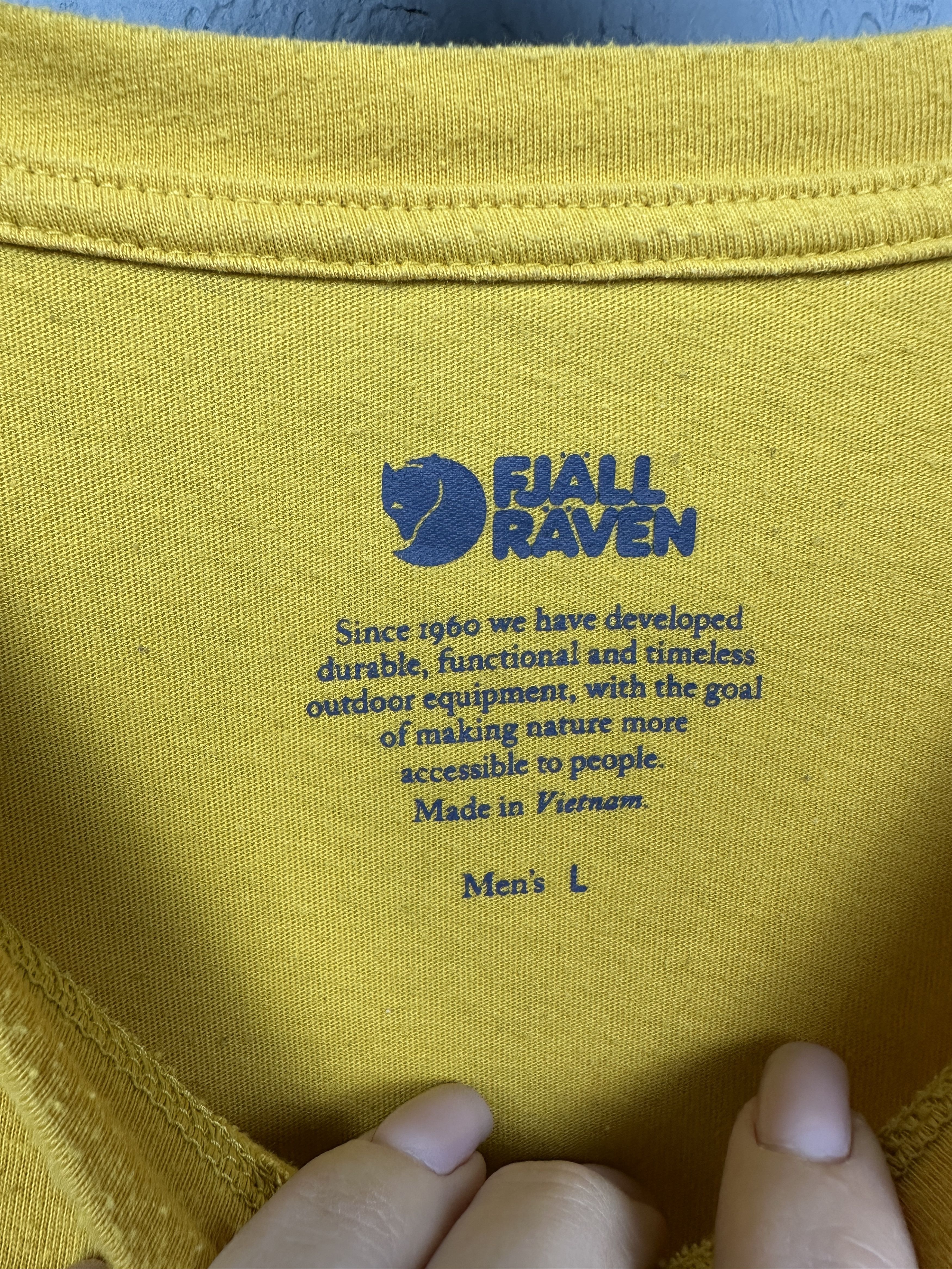 Fjallraven Fjallraven Mens Crew Neck Big Logo T-Shirt Size US L / EU 52-54 / 3 - 3 Thumbnail