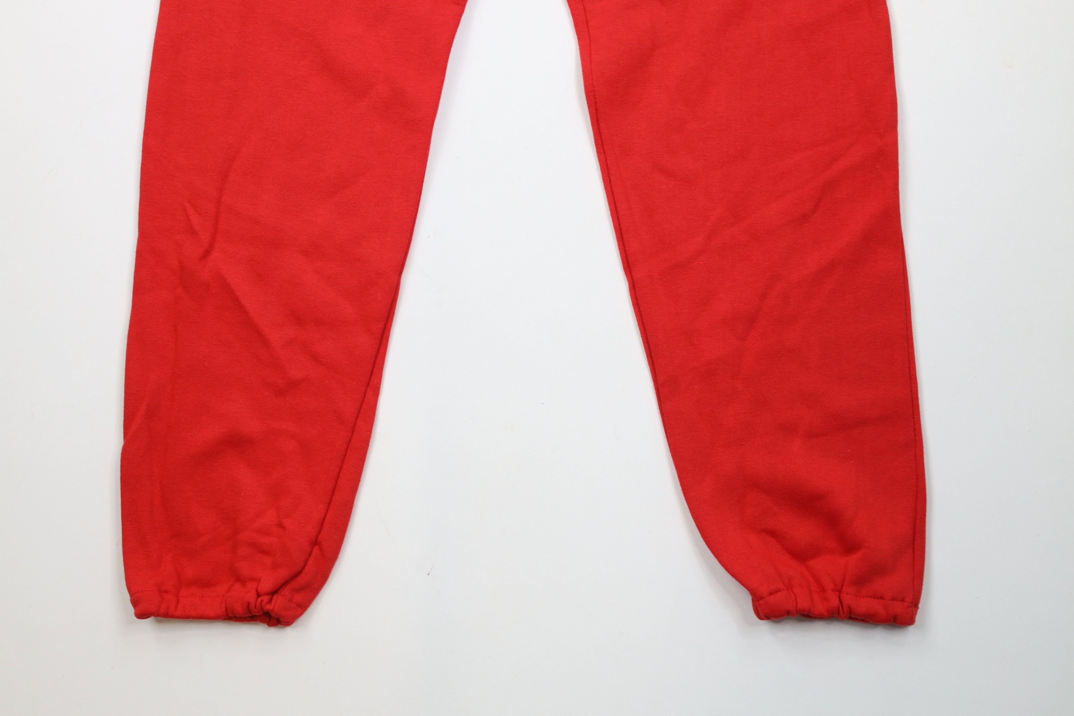Vintage Deadstock Vintage 90s Streetwear Sweatpants Joggers Red USA Size US 36 / EU 52 - 4 Thumbnail