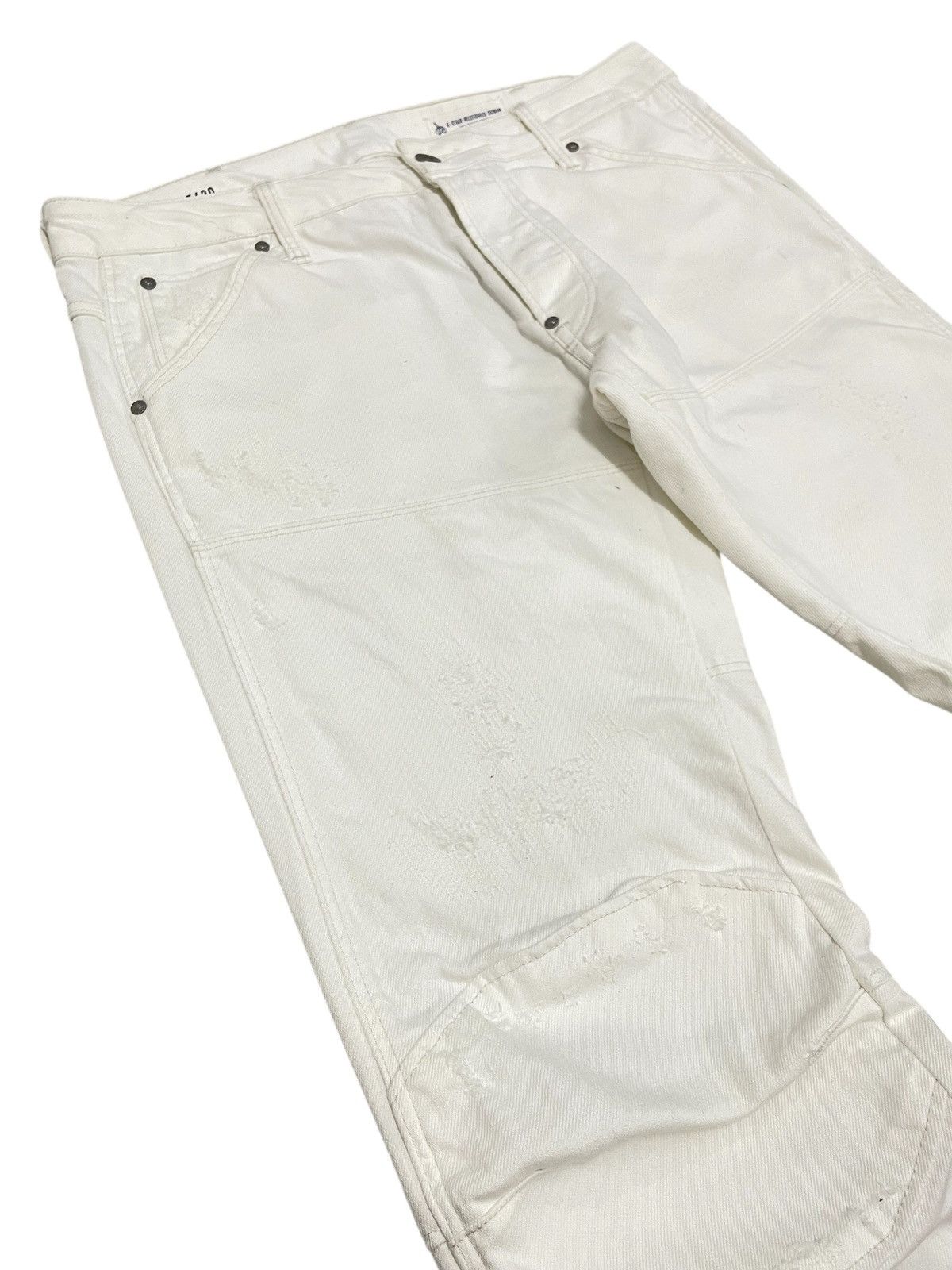 G-Star Gstar Raw 3D Bikers Jeans Distressed Style Size US 34 / EU 50 - 4 Thumbnail