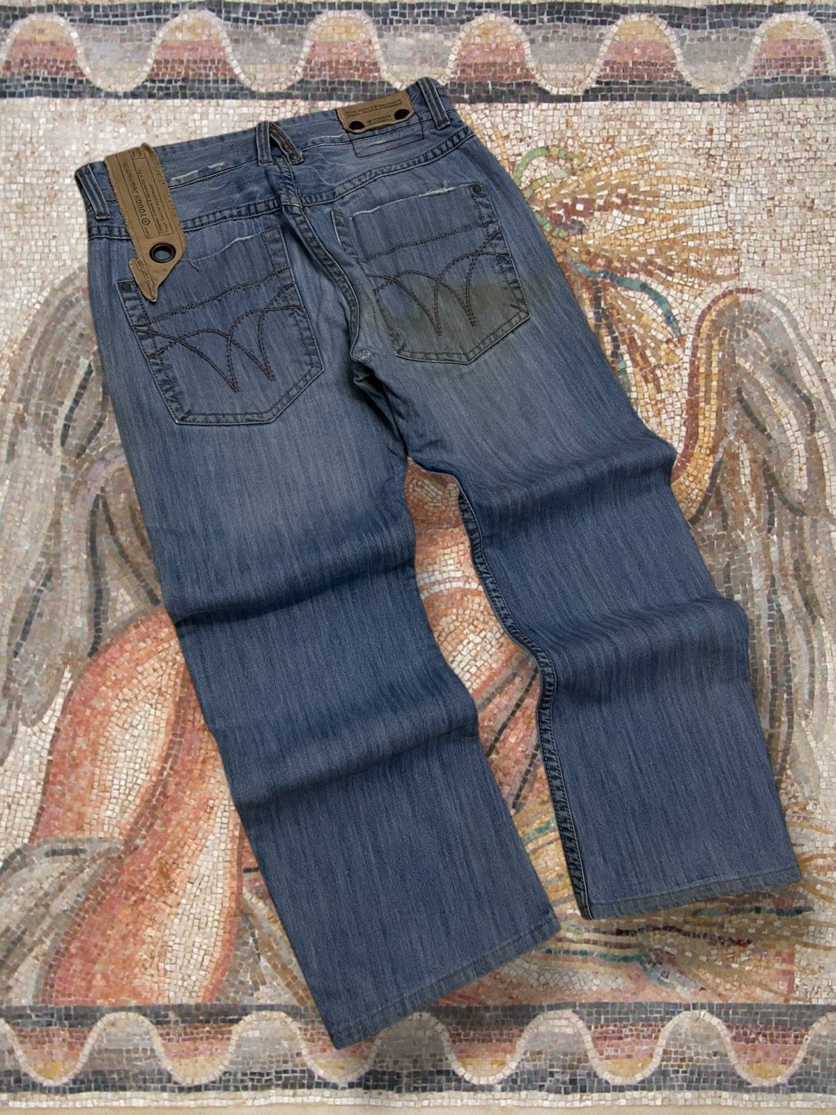 Japanese Brand Vintage 1990s OG Designer Japan Tough Serial Killer Denim Size US 34 / EU 50 - 10 Thumbnail