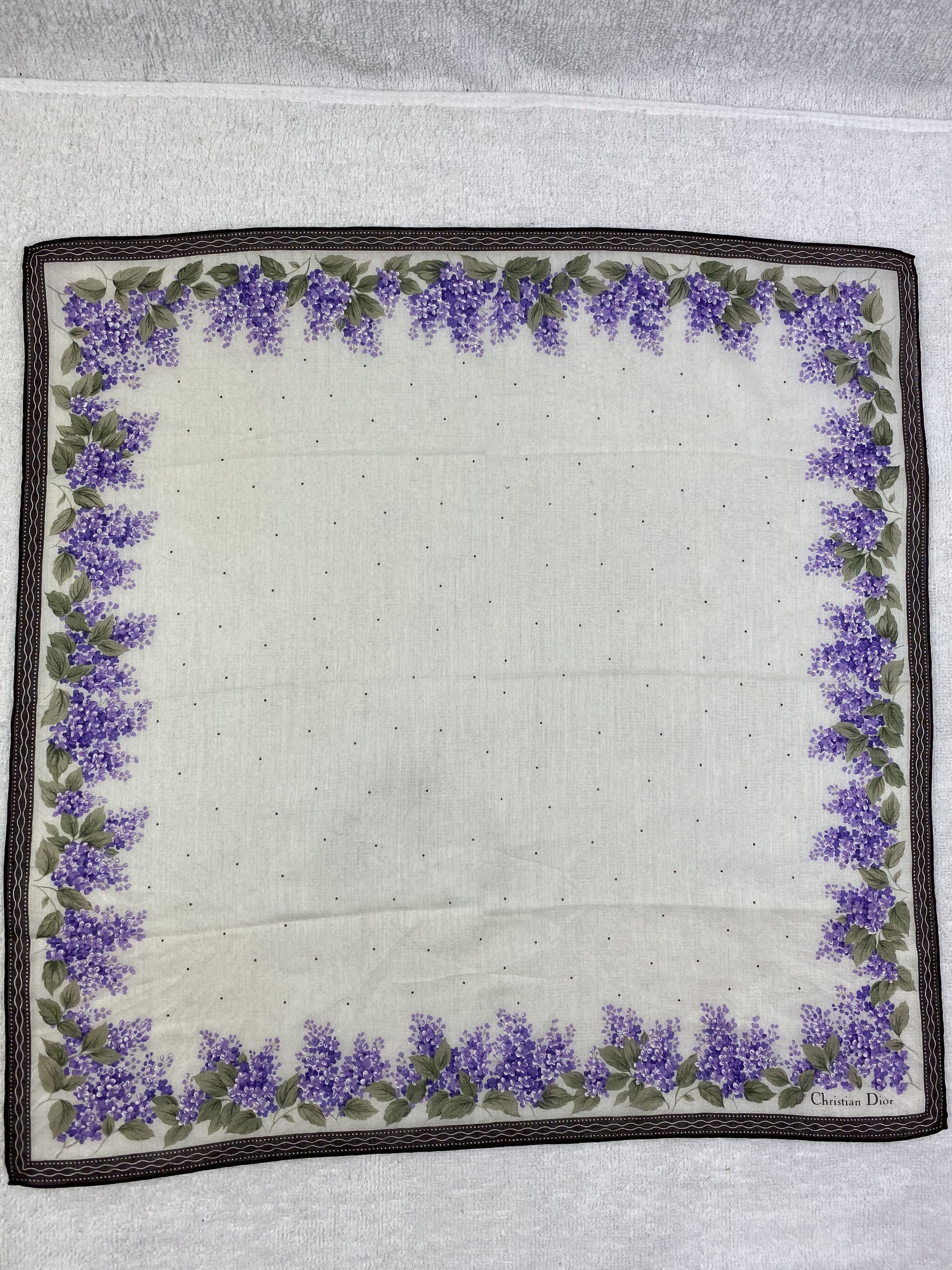 Vintage Christian Dior Bandana / Handkerchief / Neckerchief Size ONE SIZE - 3 Thumbnail