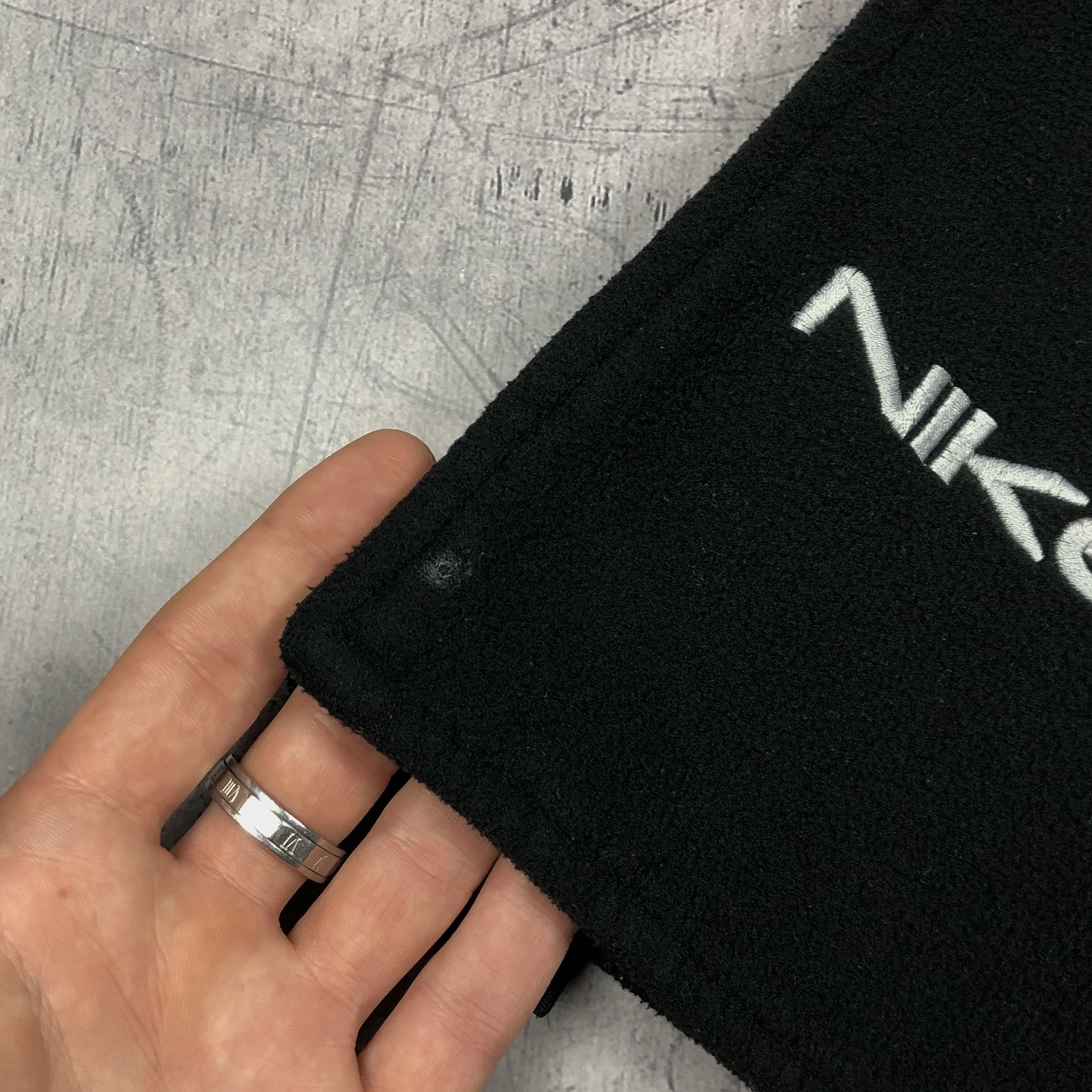 Nike Vintage Nike Swoosh Fleece Scarf Size ONE SIZE - 8 Thumbnail