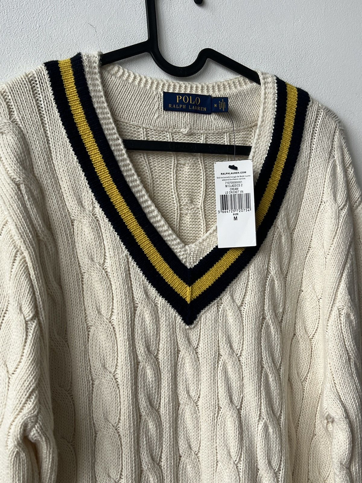 Polo Ralph Lauren NWT Polo Ralph Lauren V-Neck Cricket Jumper Cotton Cashmere Size US M / EU 48-50 / 2 - 5 Thumbnail