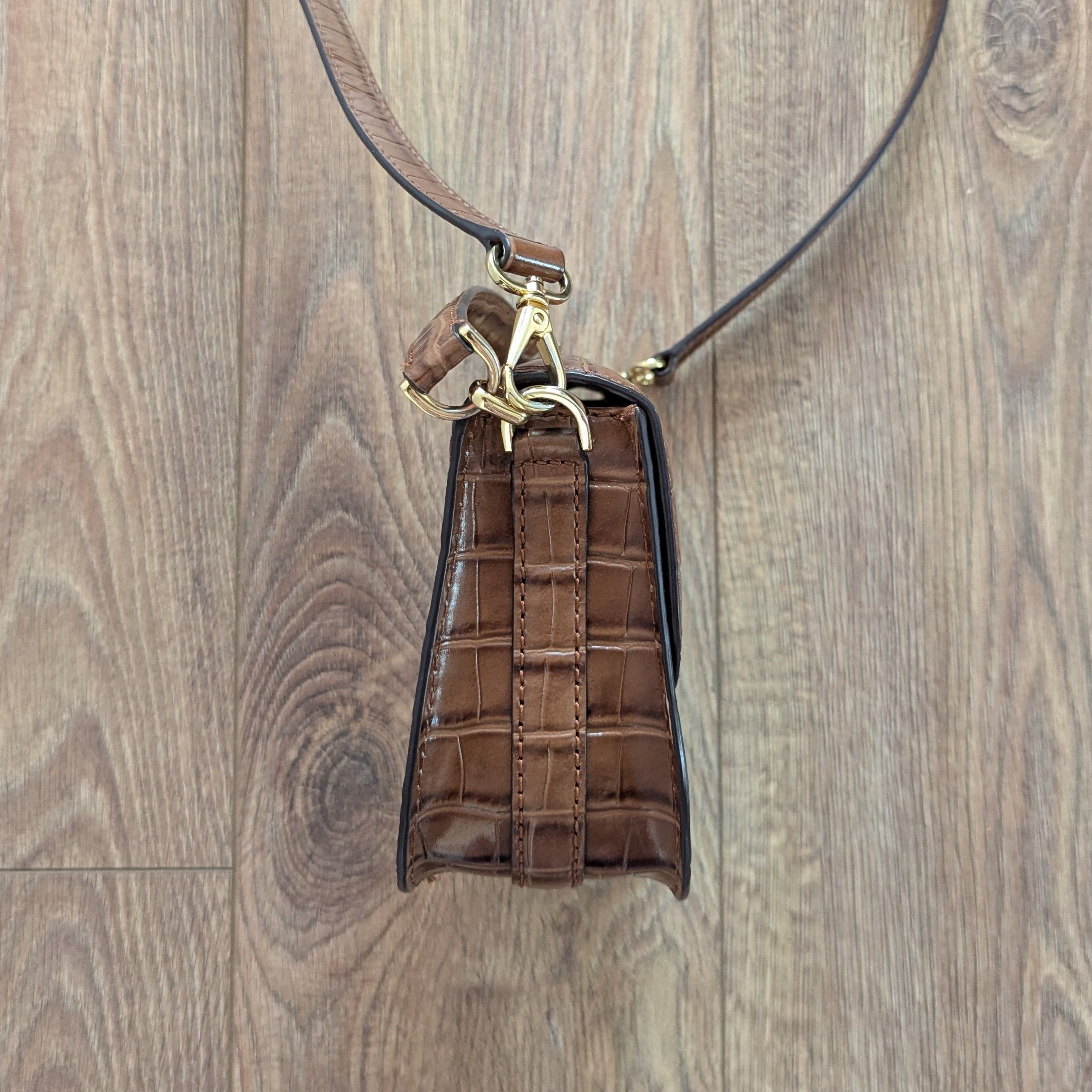 Lauren Ralph Lauren × Leather LAUREN RALPH LAUREN Addie Cross Body Bag Cow Leather Luxury Size ONE SIZE - 6 Thumbnail