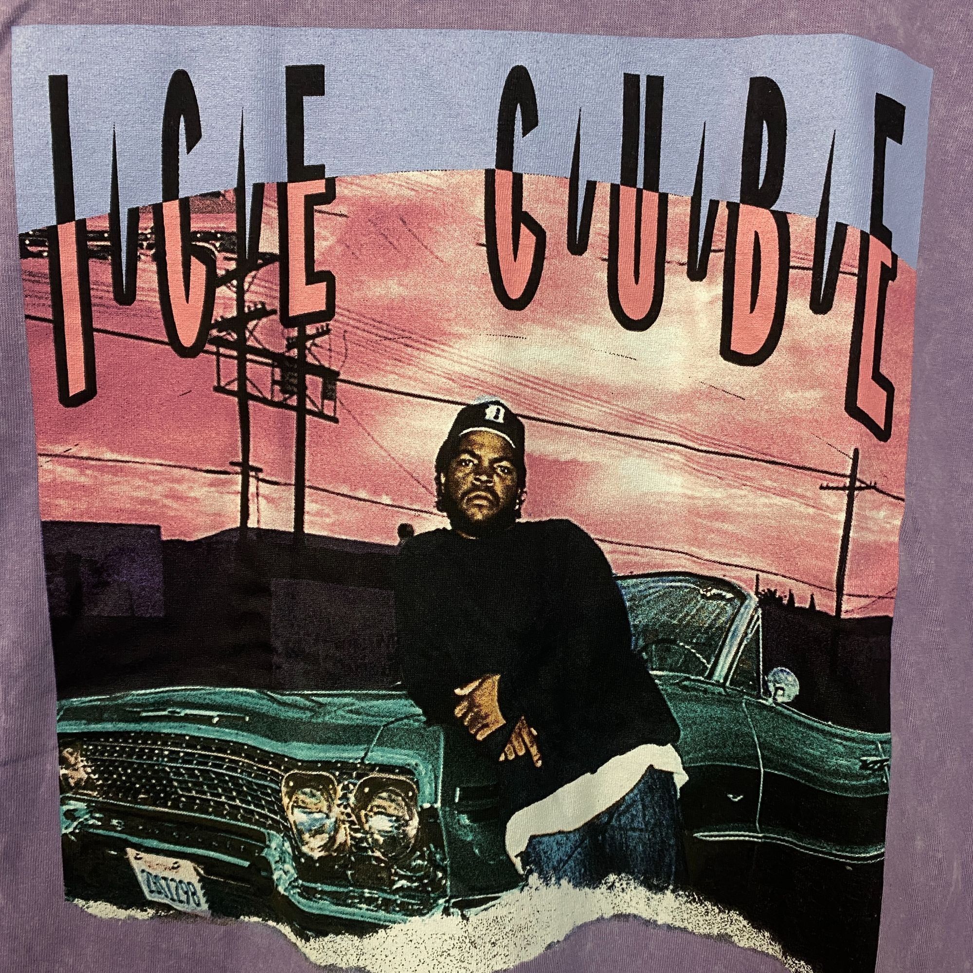 Rap Tees Ice Cube It Was A Good Day Lavender Graphic T-Shirt XL Size US XL / EU 56 / 4 - 3 Thumbnail