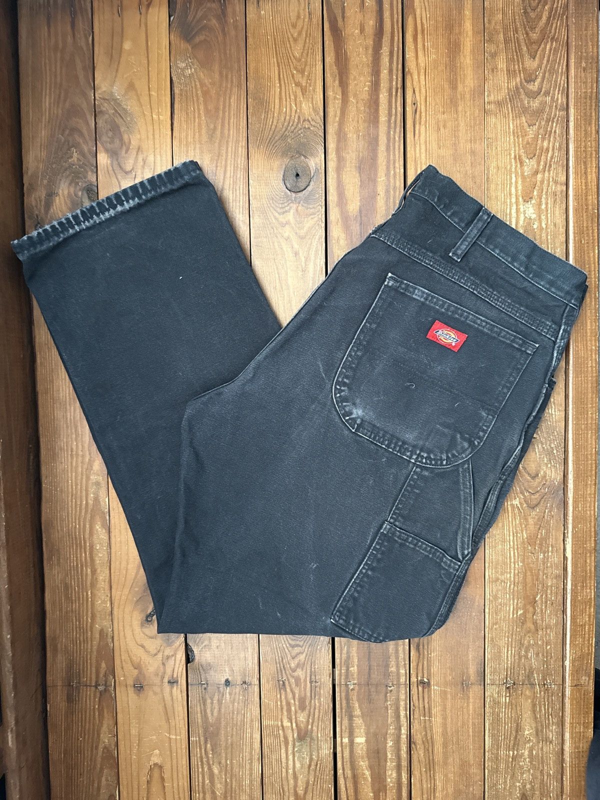 Dickies Vintage 90s Dickies Faded Black Carpenter Work Pants Size US 36 / EU 52 - 1 Thumbnail