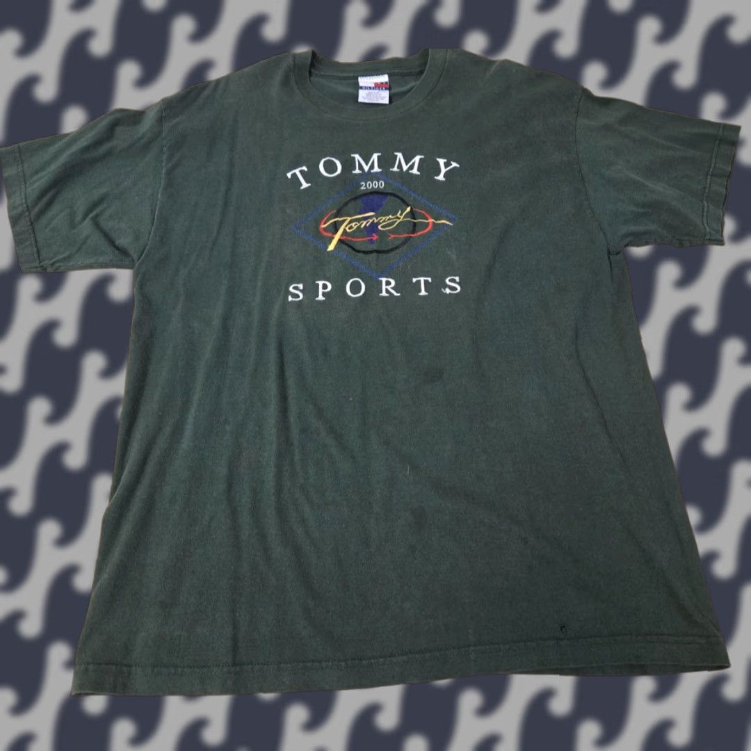 Tommy Hilfiger VINTAGE Tommy Hilfiger Shirt Mens XL Green Sports 2000s Tommy 2000 Made USA Shirt Mens XL Green Tommy SPORTS 2000s Size US XL / EU 56 / 4 - 1 Thumbnail