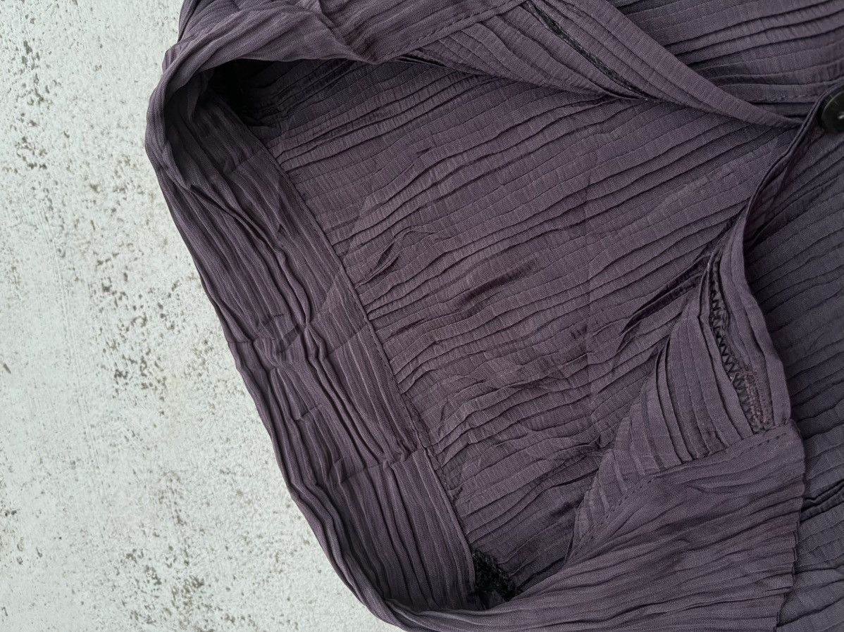 Issey Miyake × Japanese Brand JAPANESE UKNOWN PLEATS BUTTON UPS DESIGN ISSEY Size M / US 6-8 / IT 42-44 - 6 Thumbnail