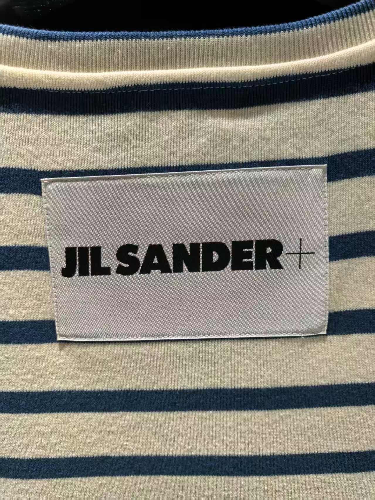 Jil Sander NWT Stripe T-Shirts - White/Blue, S,Jil Sander Size US S / EU 44-46 / 1 - 3 Thumbnail