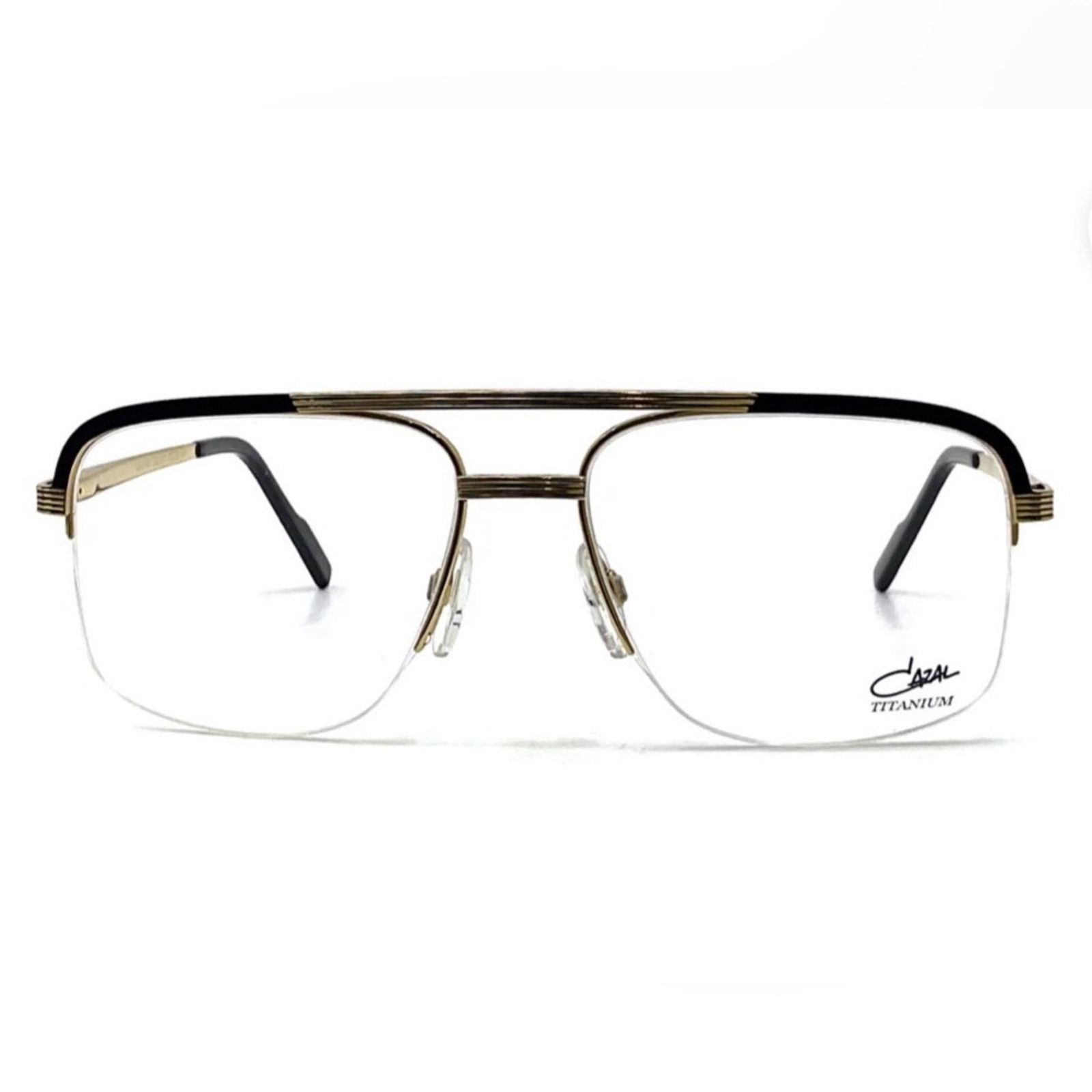Cazal New CAZAL 7095-C001 Men Glasses in Black and Gold, Authentic Size ONE SIZE - 5 Thumbnail