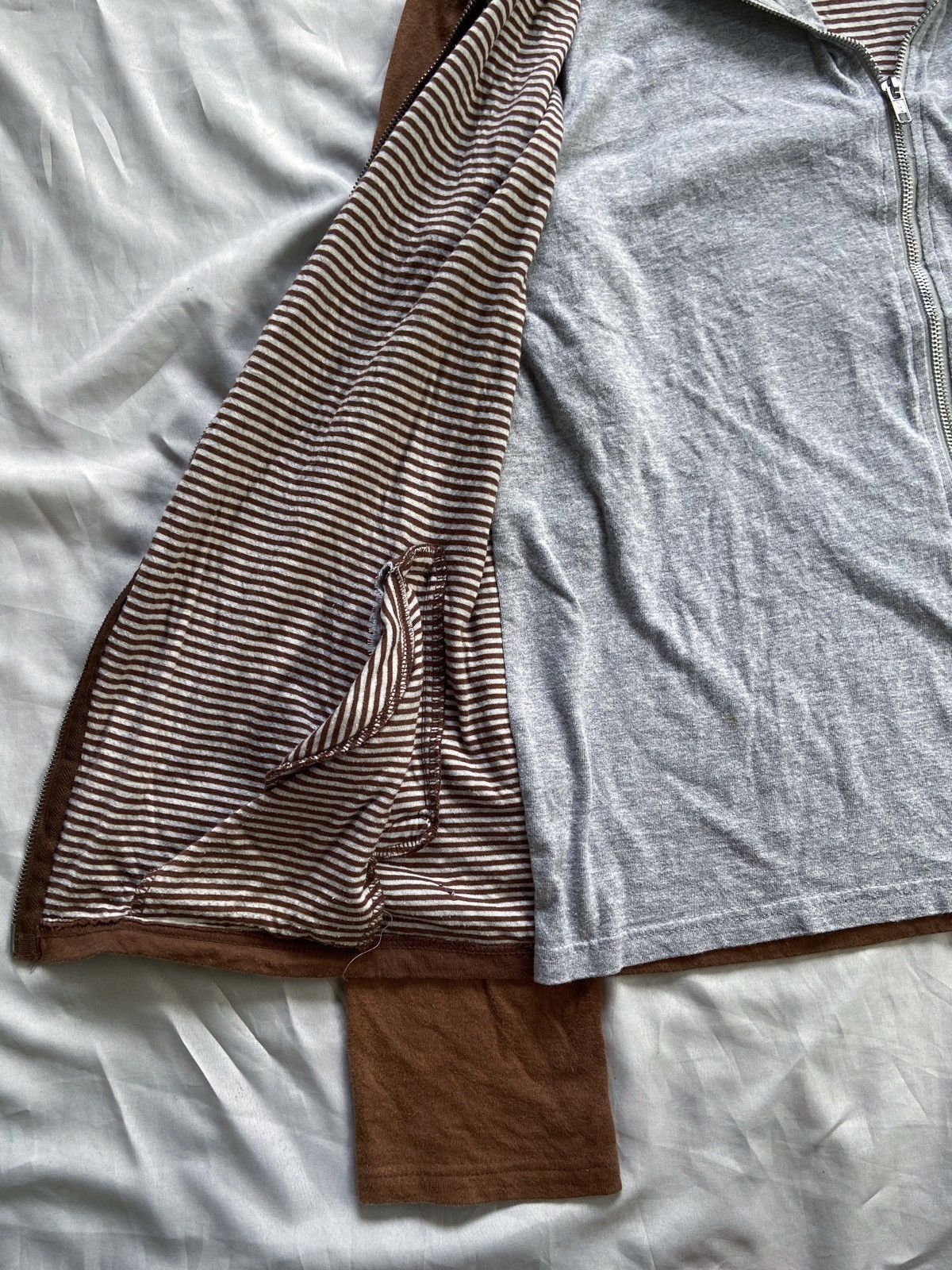 Japanese Brand JAPANESE DOUBLE LAYER ZIP HOODIE yohji yamamoto style Size US L / EU 52-54 / 3 - 9 Thumbnail