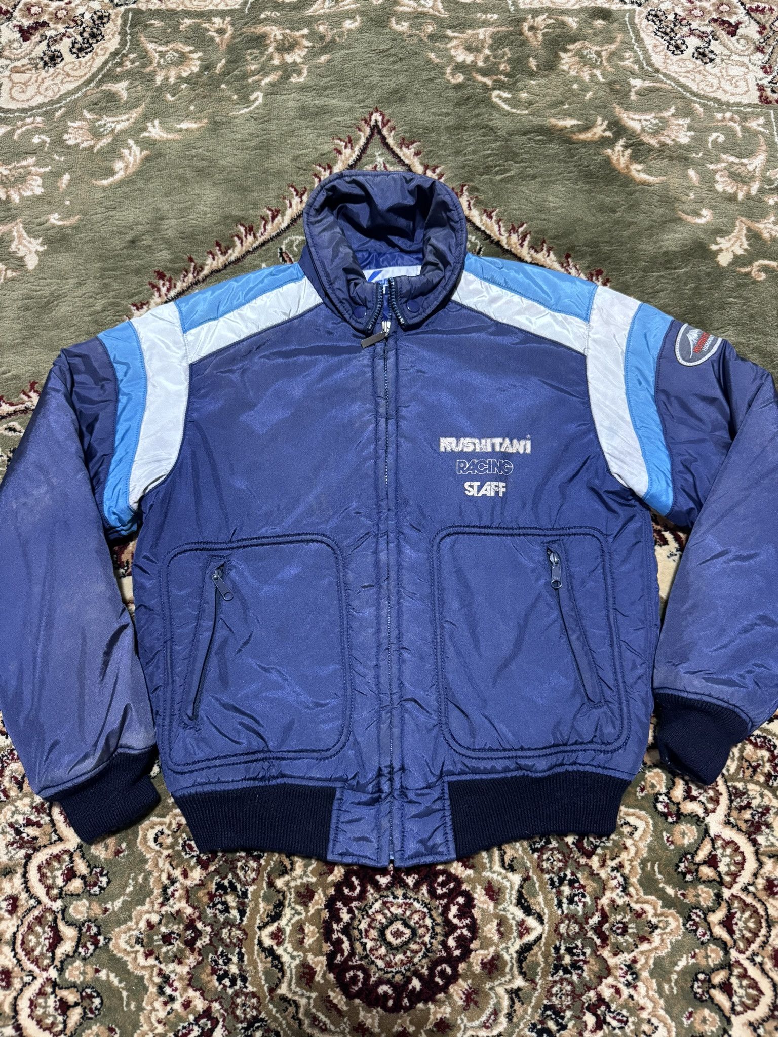 Vintage Kushitani Hamamatsu Racing Staff Jacket Sun Faded